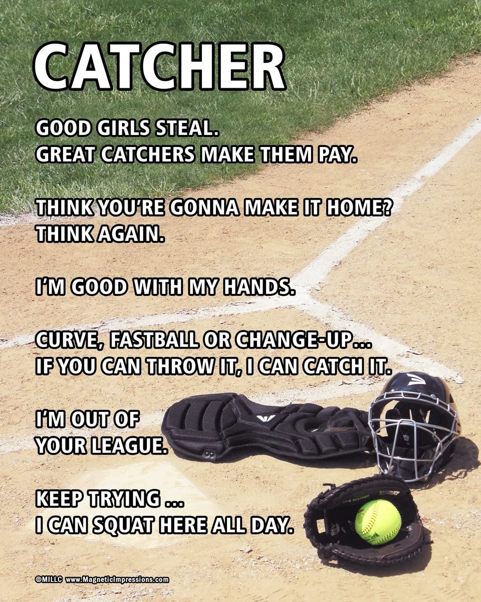 Poster attrezzatura ricevitore softball, 960x1200 Full HD Verticale, Smartphone