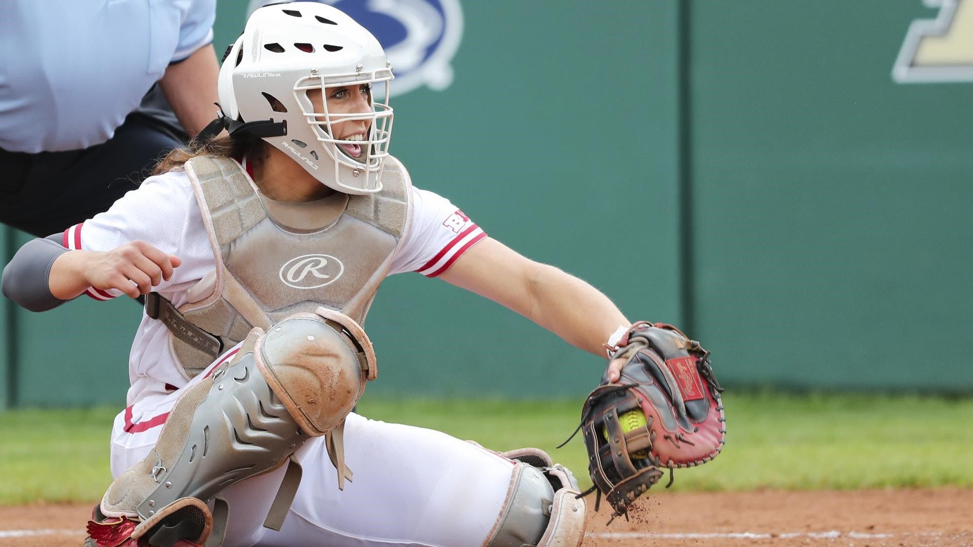 Ricevitore softball in azione, 1920x1080 Full HD, PC