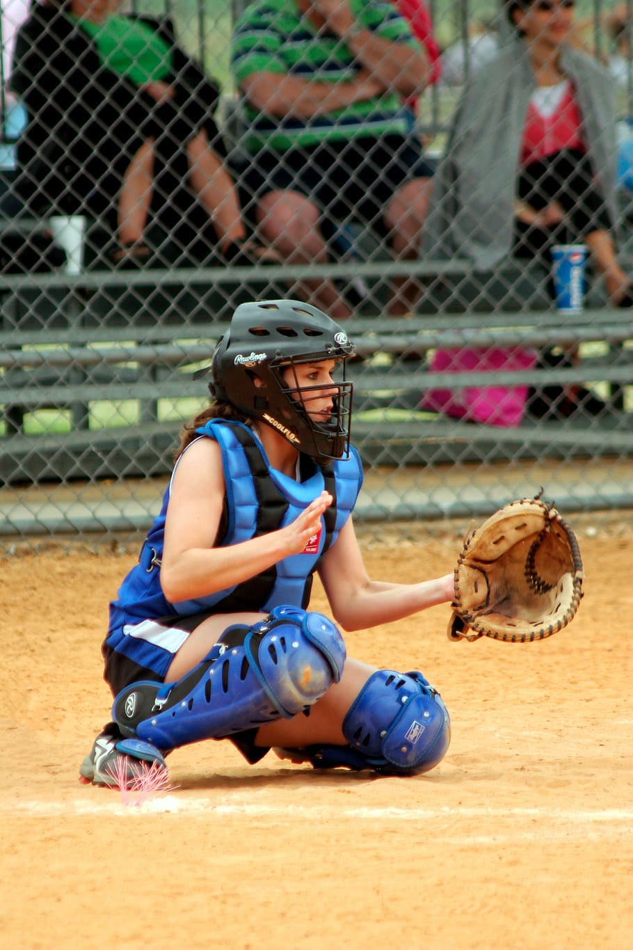 Ricevitore softball femminile campo, 910x1365 Full HD Verticale, iPhone