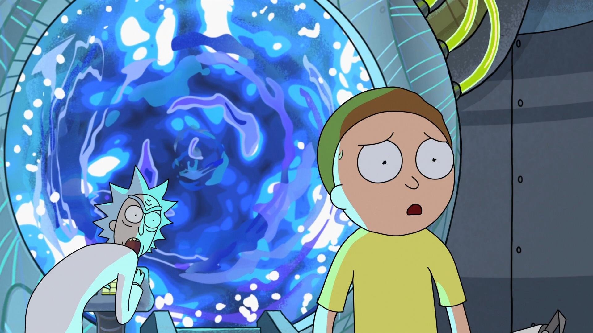 Rick e Morty portale blu, 1920x1080 Full HD 1080p, PC