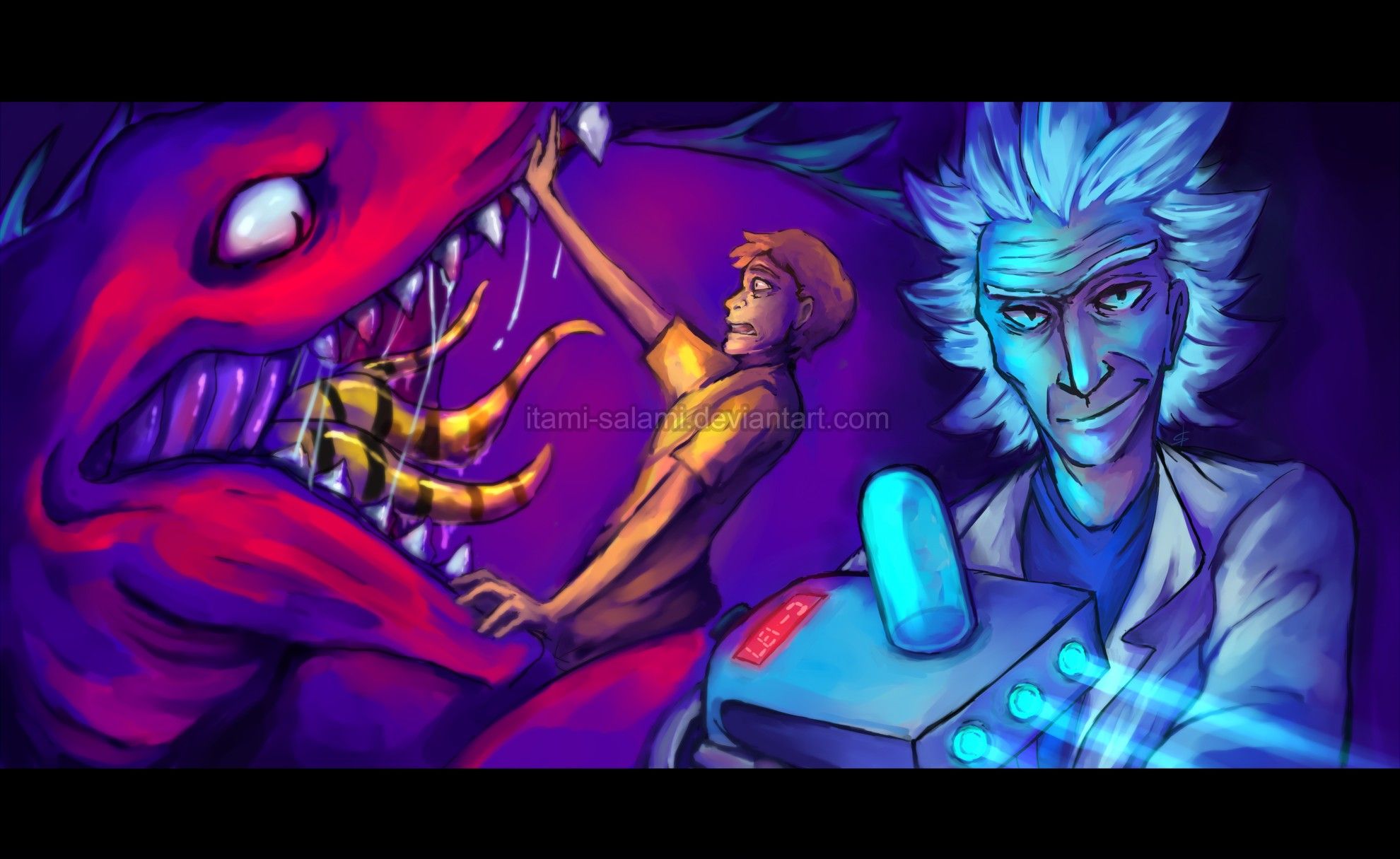 Rick e Morty mostro rosso, 1980x1215 Full HD+ WUXGA, Laptop