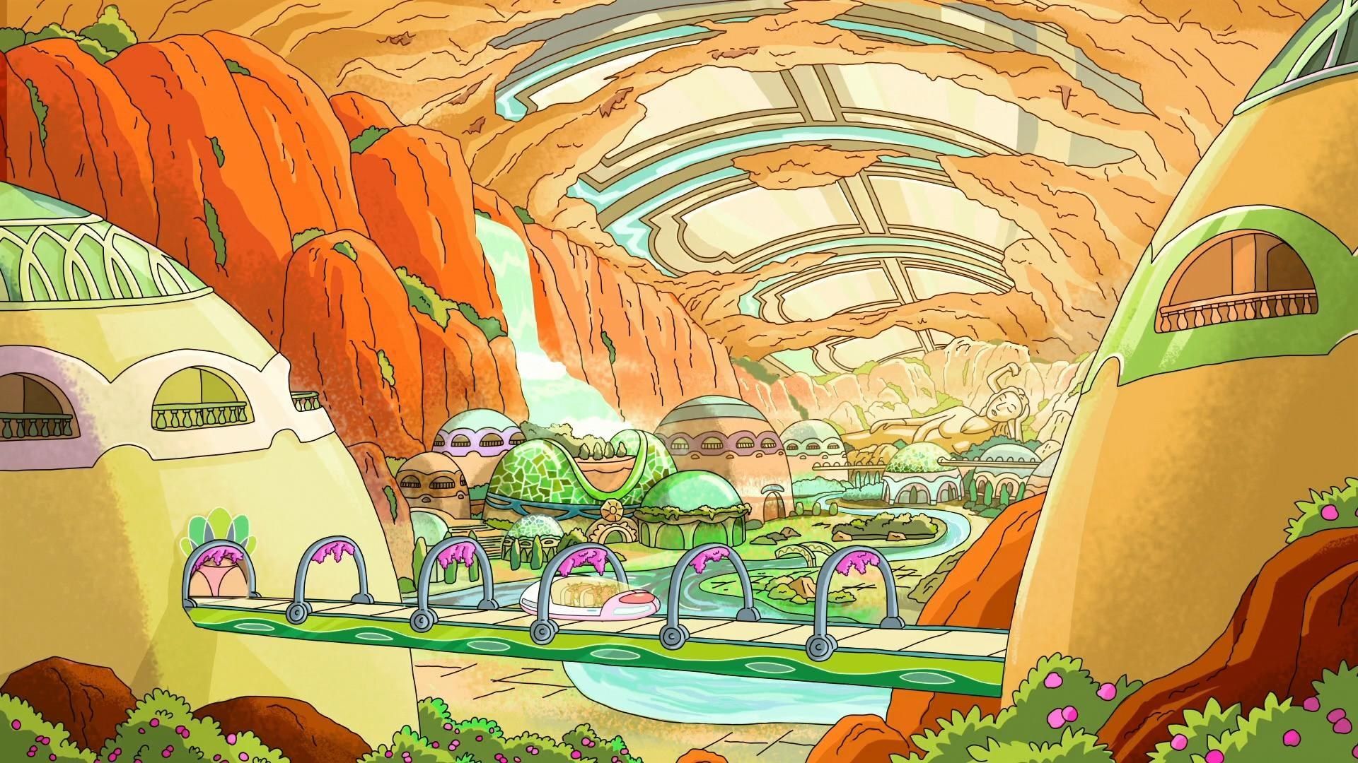 Rick and Morty villaggio alieno, 1920x1080 1080p, PC Desktop