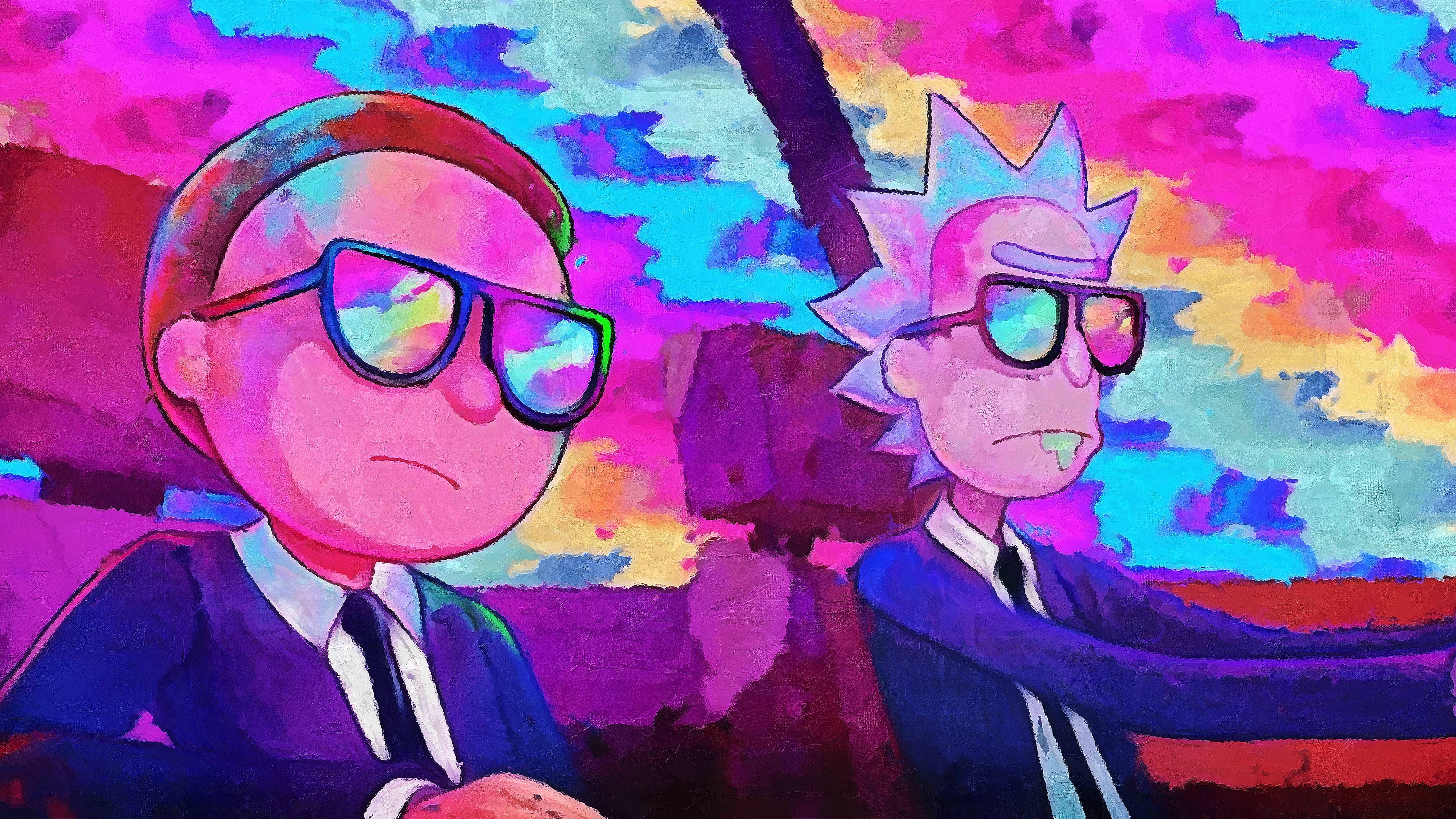 Rick e Morty occhiali da sole, 6144x3456 4K Ultra HD, Monitor 4K