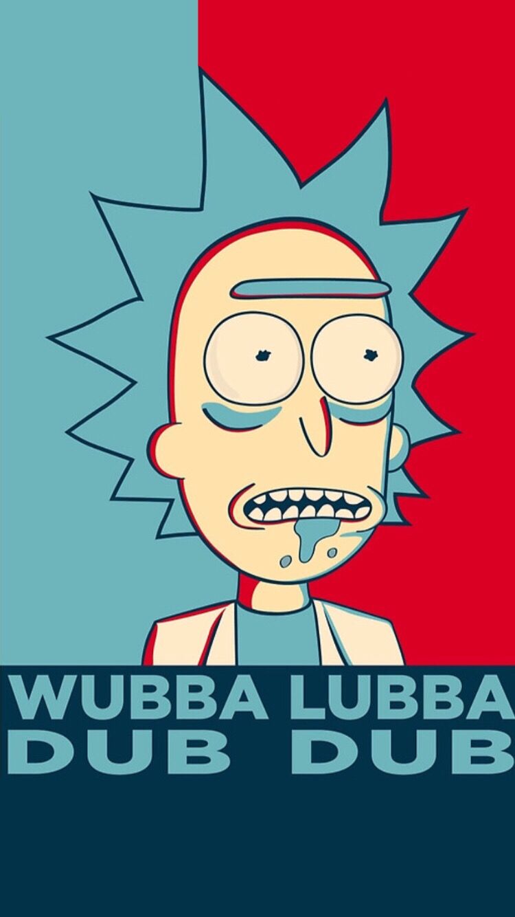 Rick Sanchez Wubba Lubba Dub Dub, 750x1334 Verticale, Mobile