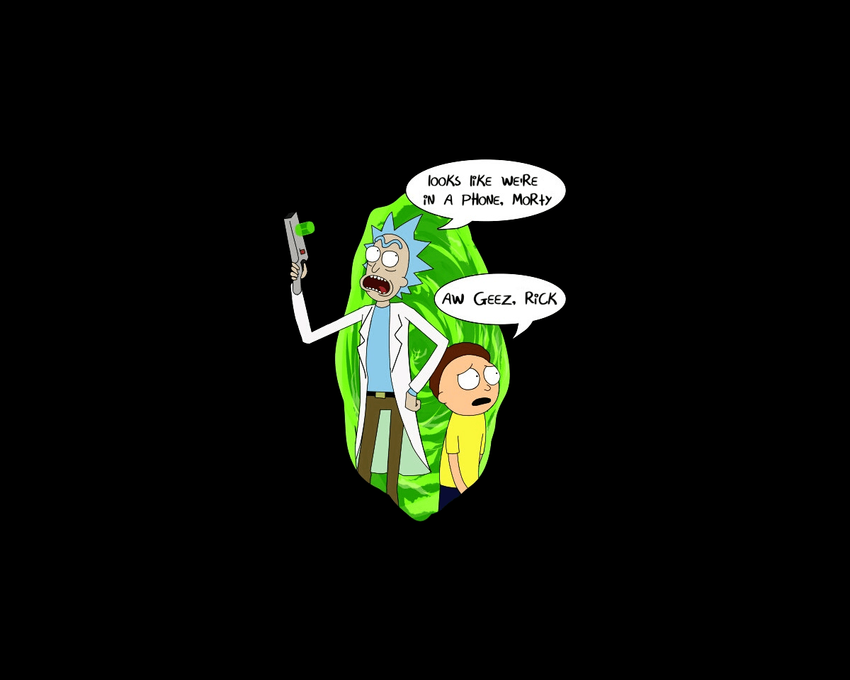 Rick e Morty portale verde, 1200x960 HD, PC