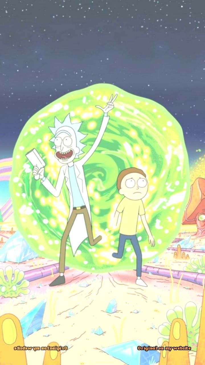 Rick e Morty portale verde, 720x1281 Full HD Verticale, Smartphone
