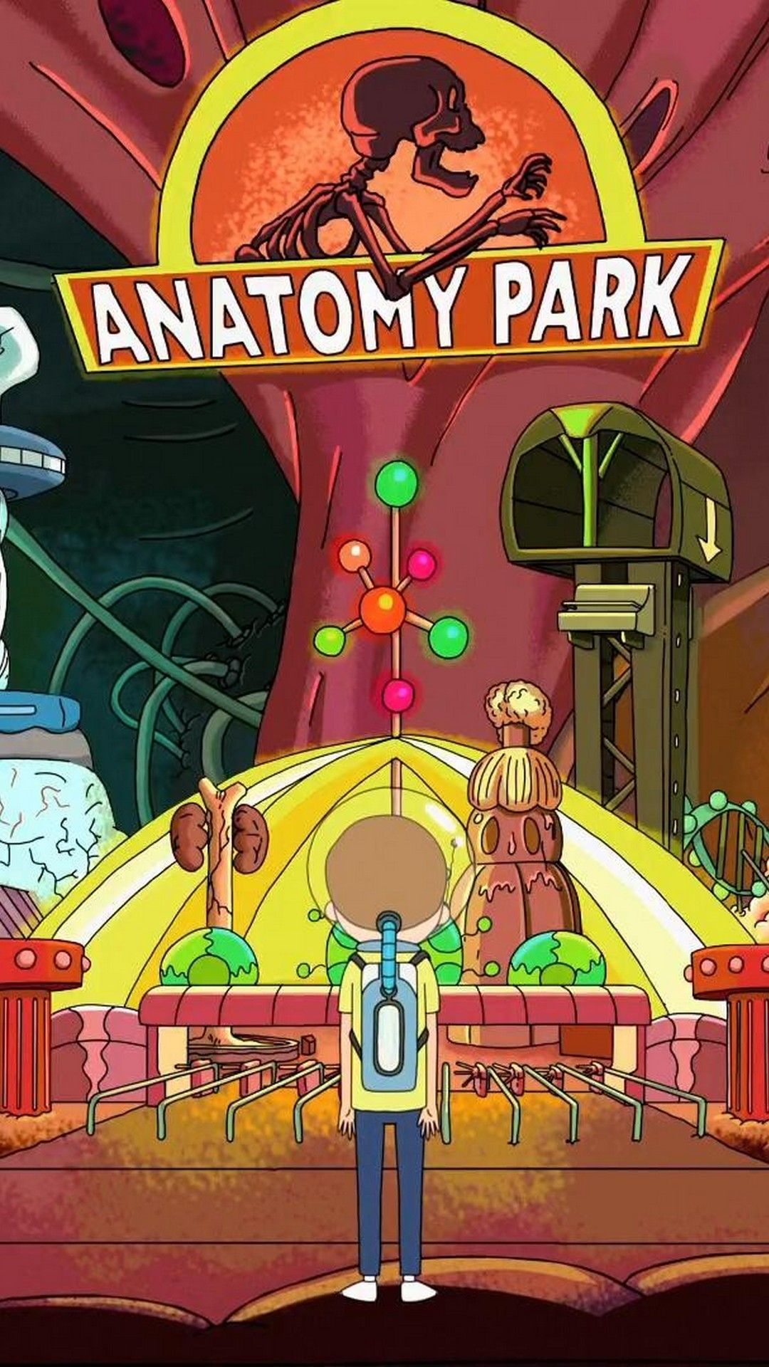 Anatomy Park Rick and Morty, 1080x1920 Full HD Verticale, Smartphone