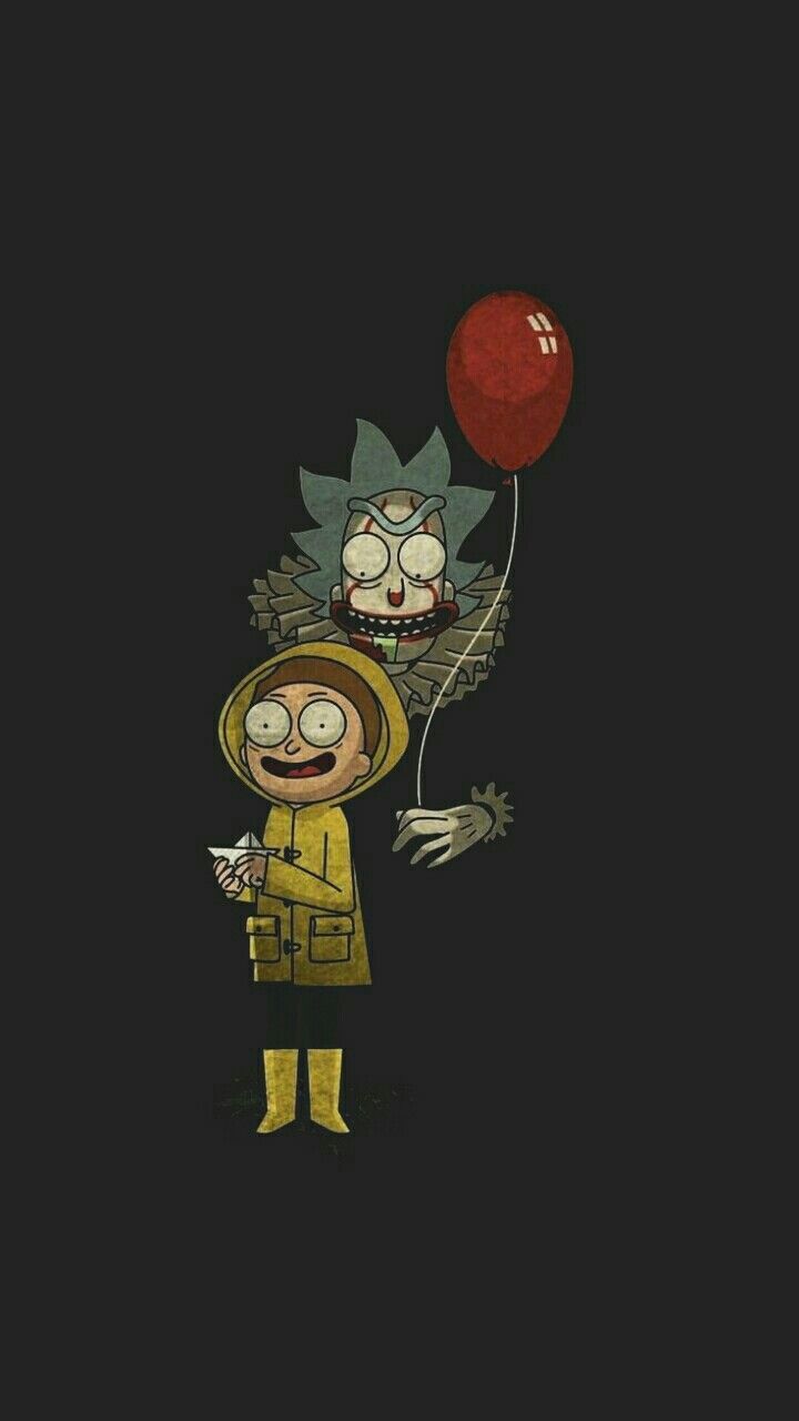 Rick e Morty Pennywise parodia, 720x1280 Verticale, Telefono