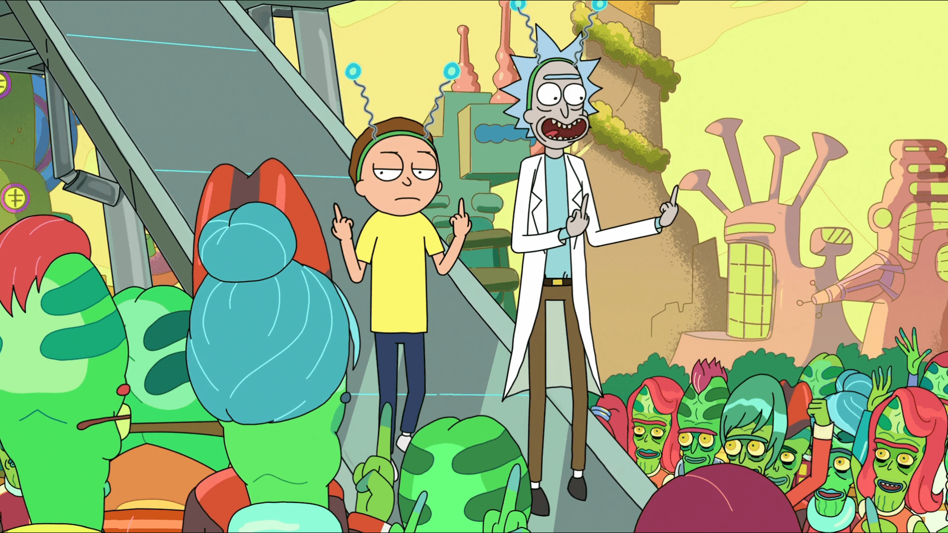 Rick e Morty pianeta alieno, 1920x1080 1080p, Desktop