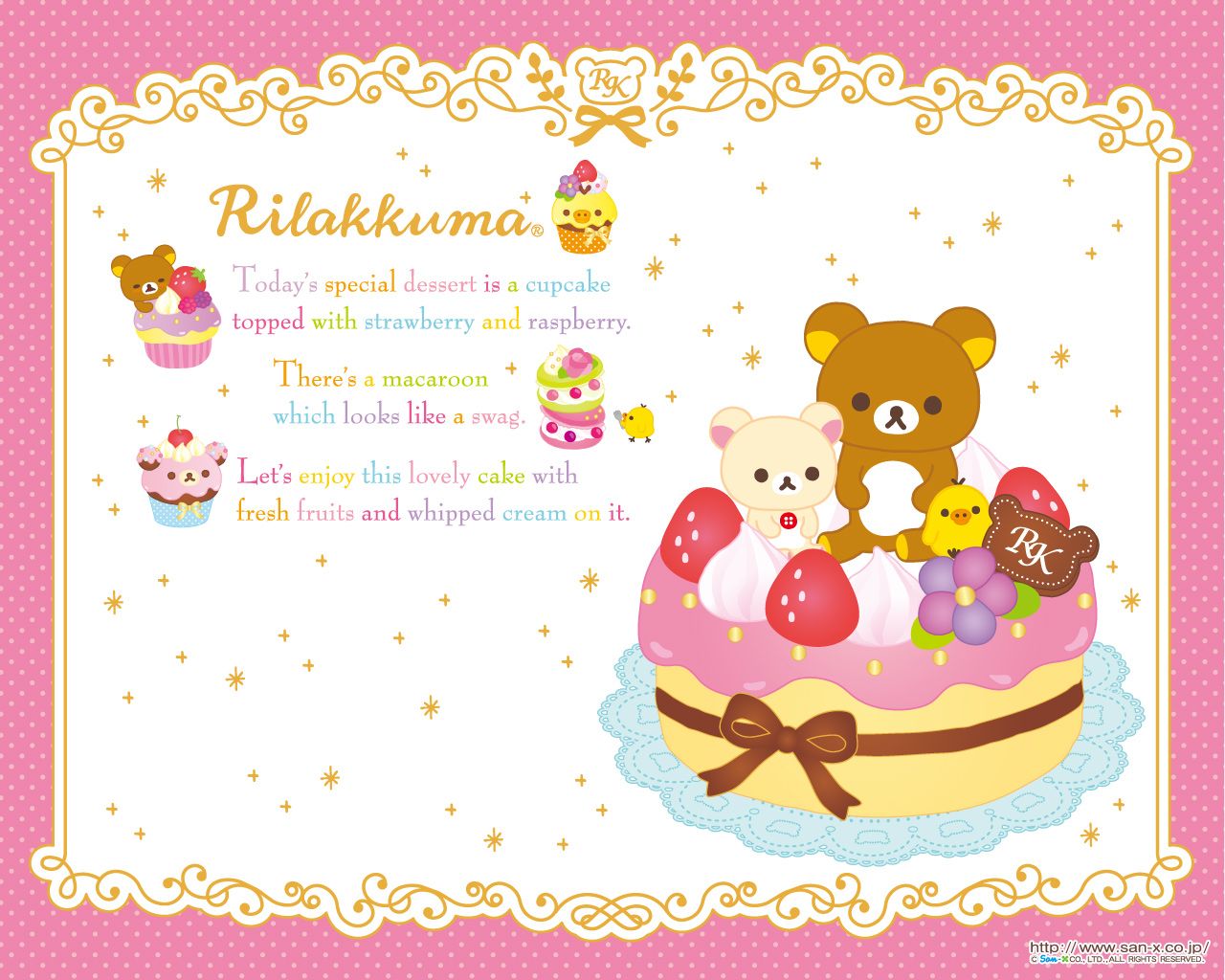 Rilakkuma con torta e fragole, 1280x1024 720p, Acer Nitro