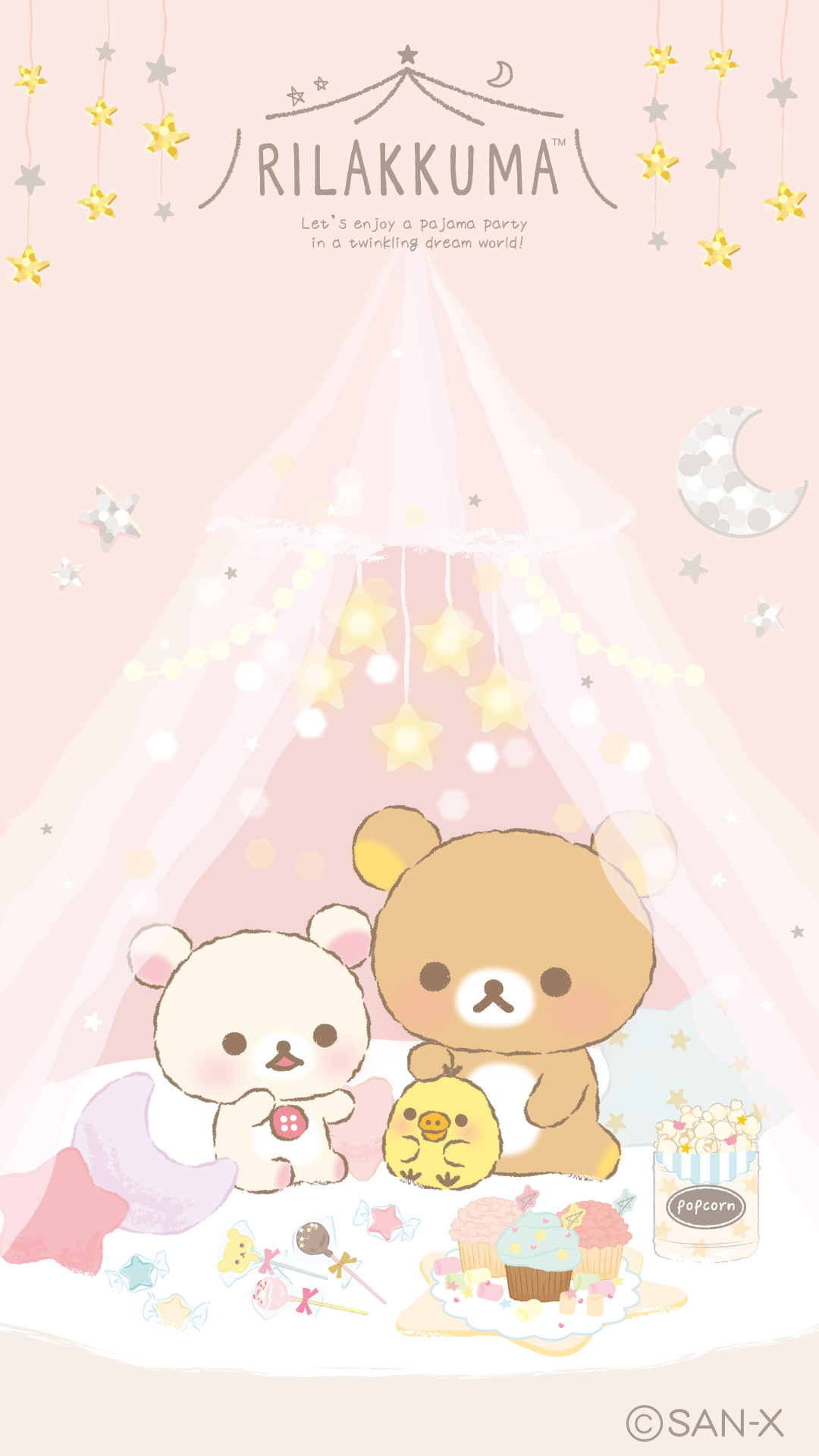 Rilakkuma e Korilakkuma con dolci, 1080x1920 Full HD Verticale, Smartphone