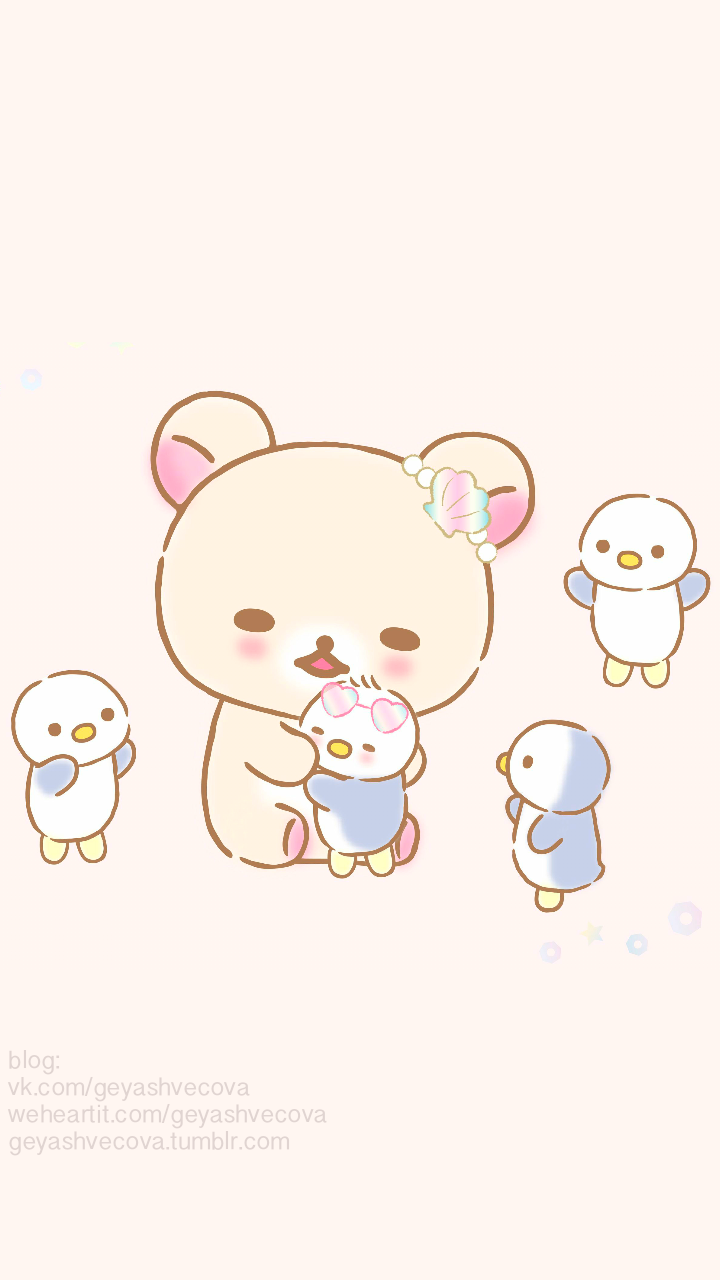 Gattini kawaii sfondo rosa, 1242x2208 Full HD Verticale, iPhone