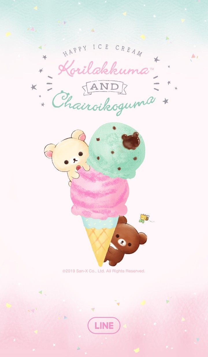 Korilakkuma e orsetto gelato, 720x1232 Verticale, Telefono