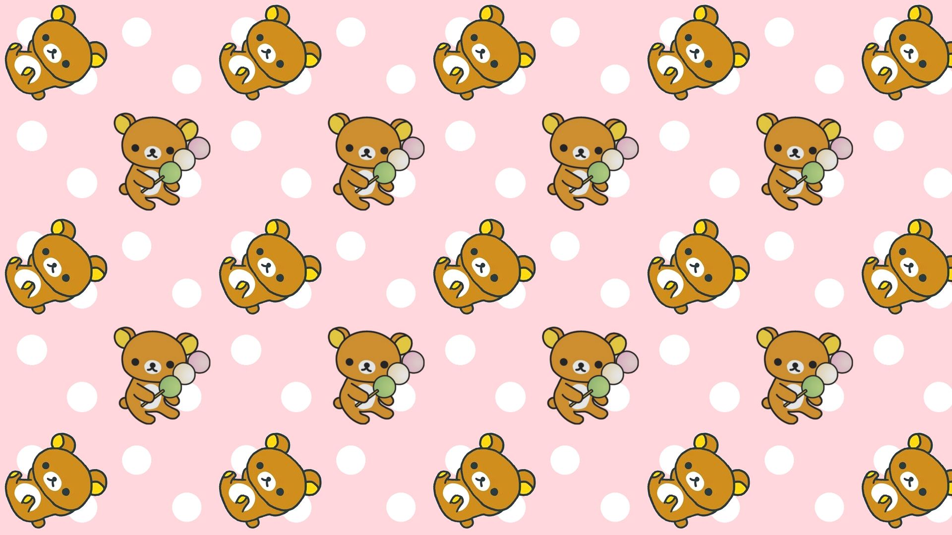 Rilakkuma con dolci e alberi, 1280x800 720p, PC