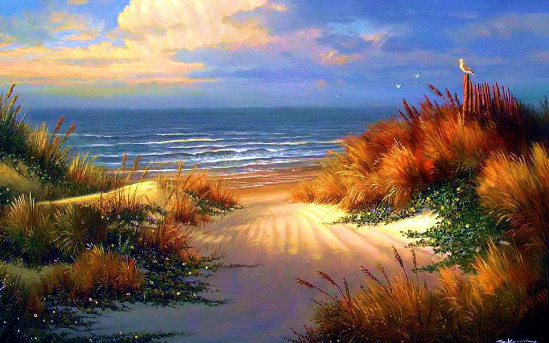 Tramonto sull'oceano, 1920x1200 Full HD+, PC Desktop