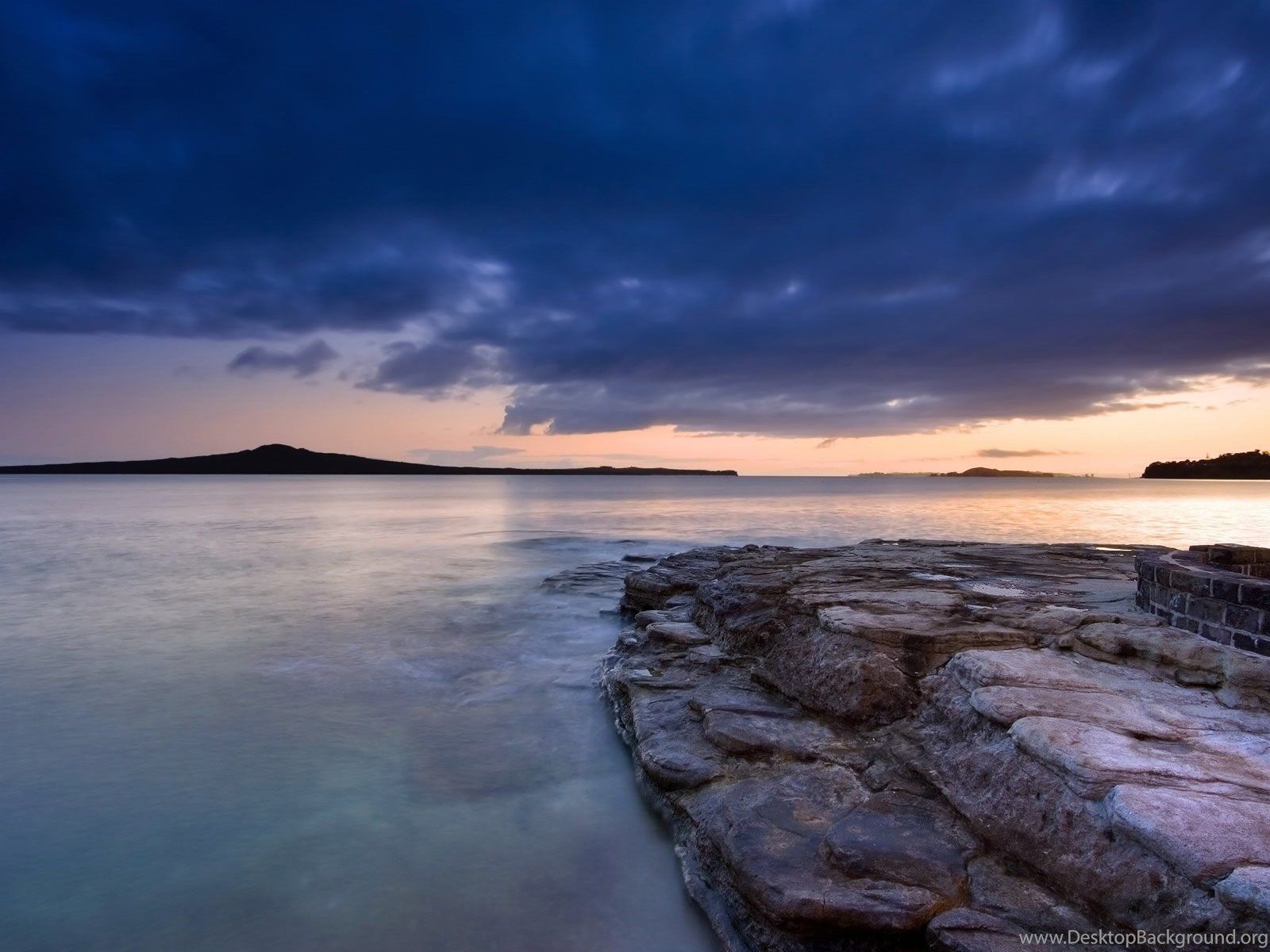 Spiaggia sabbia rosa mare, 1600x500 Panoramico, PC Desktop