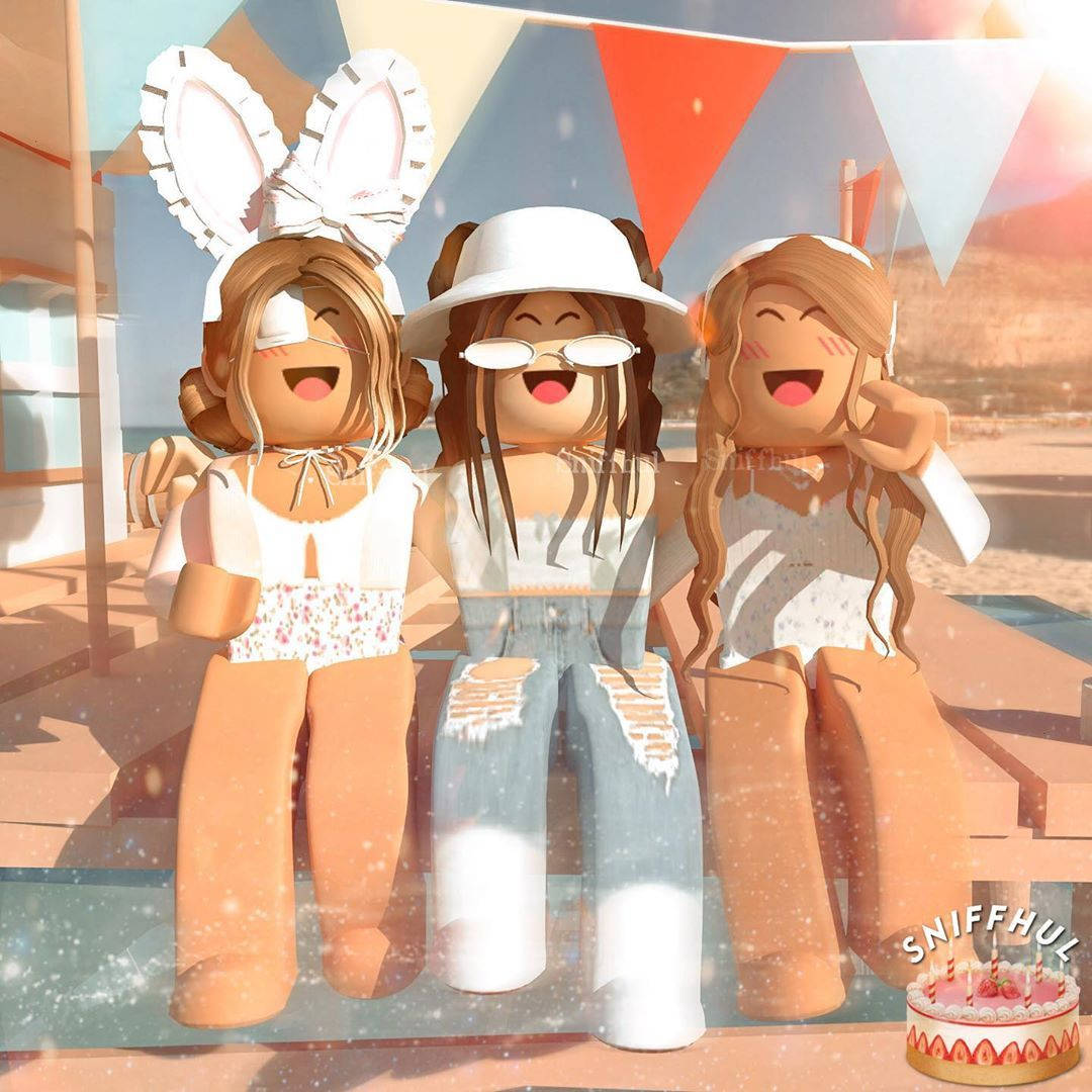 Gruppo ragazze Roblox estetico, piattaforma di gioco, 1080x1080 HD, Laptop