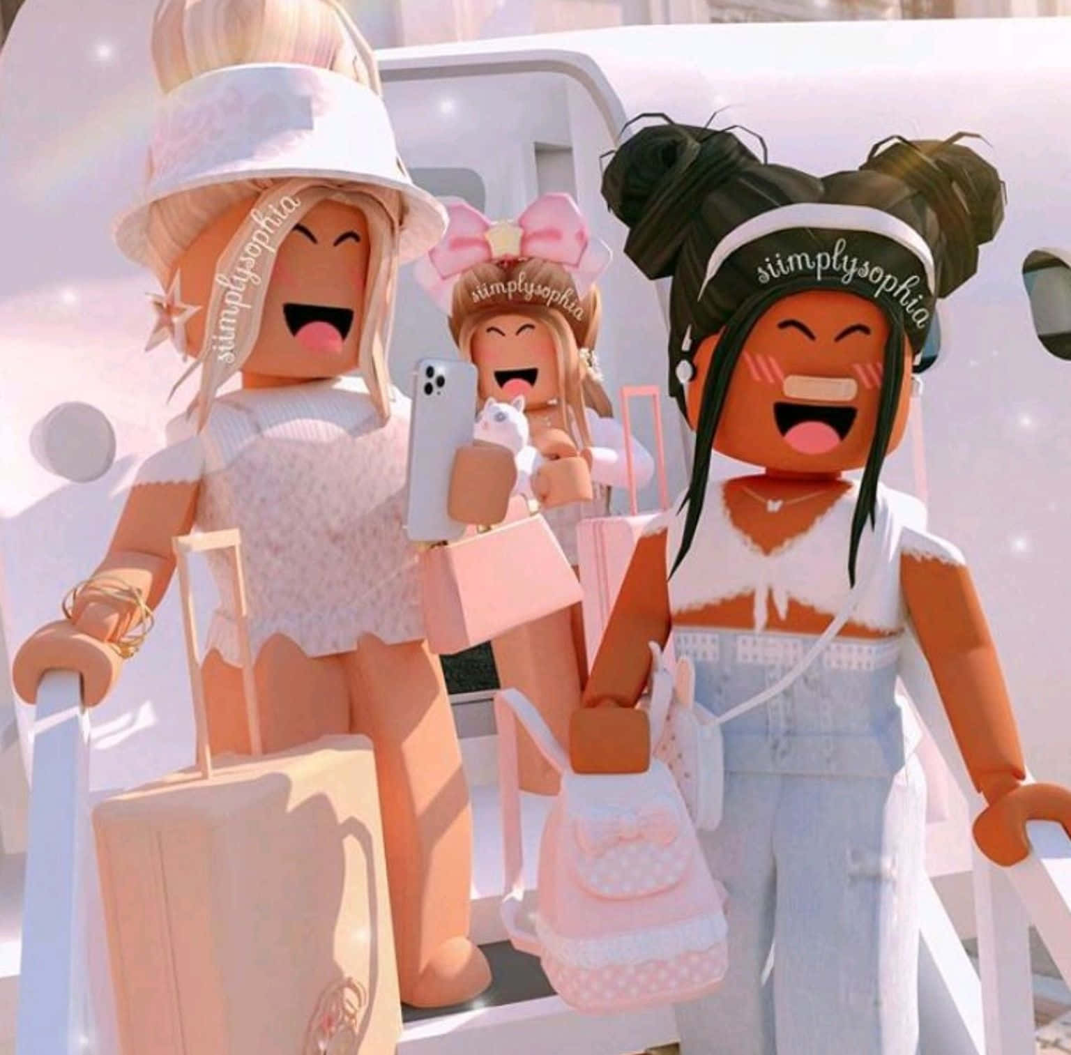 Gruppo ragazze Roblox rosa, 1536x1513 720p, PC