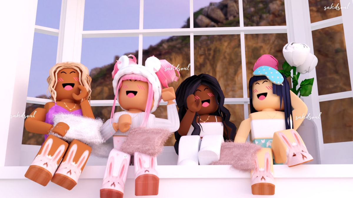Gruppo amiche Roblox pigiama, piattaforma di gioco, 1200x675 HD, Desktop