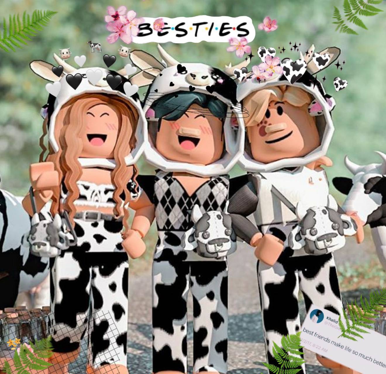 Personaggi Roblox gruppo mucca, 1320x1280 720p, PC