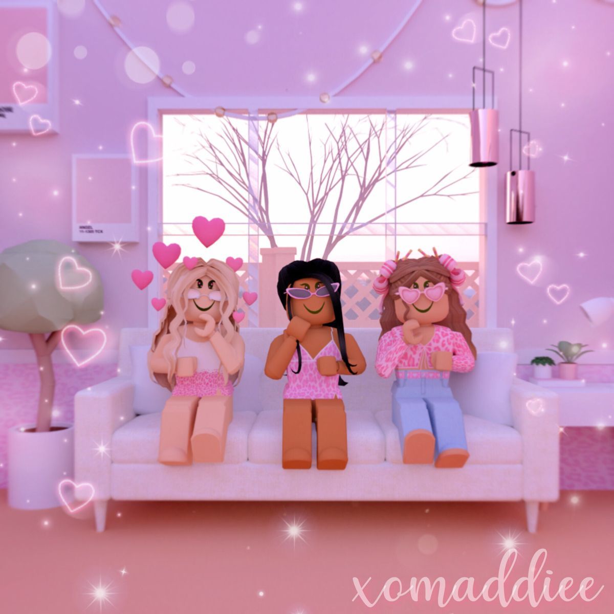 Gruppo ragazze Roblox rosa, 1200x1200 HD, PC
