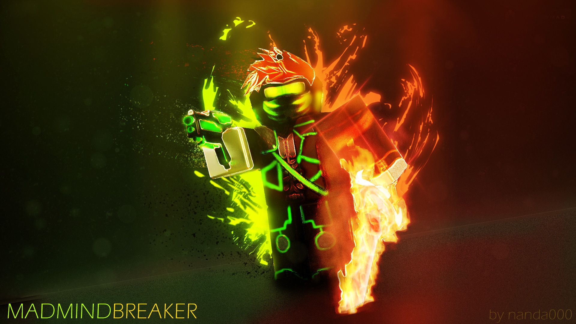 Personaggio Roblox con fucile, 3840x2160 4K, Desktop 4K