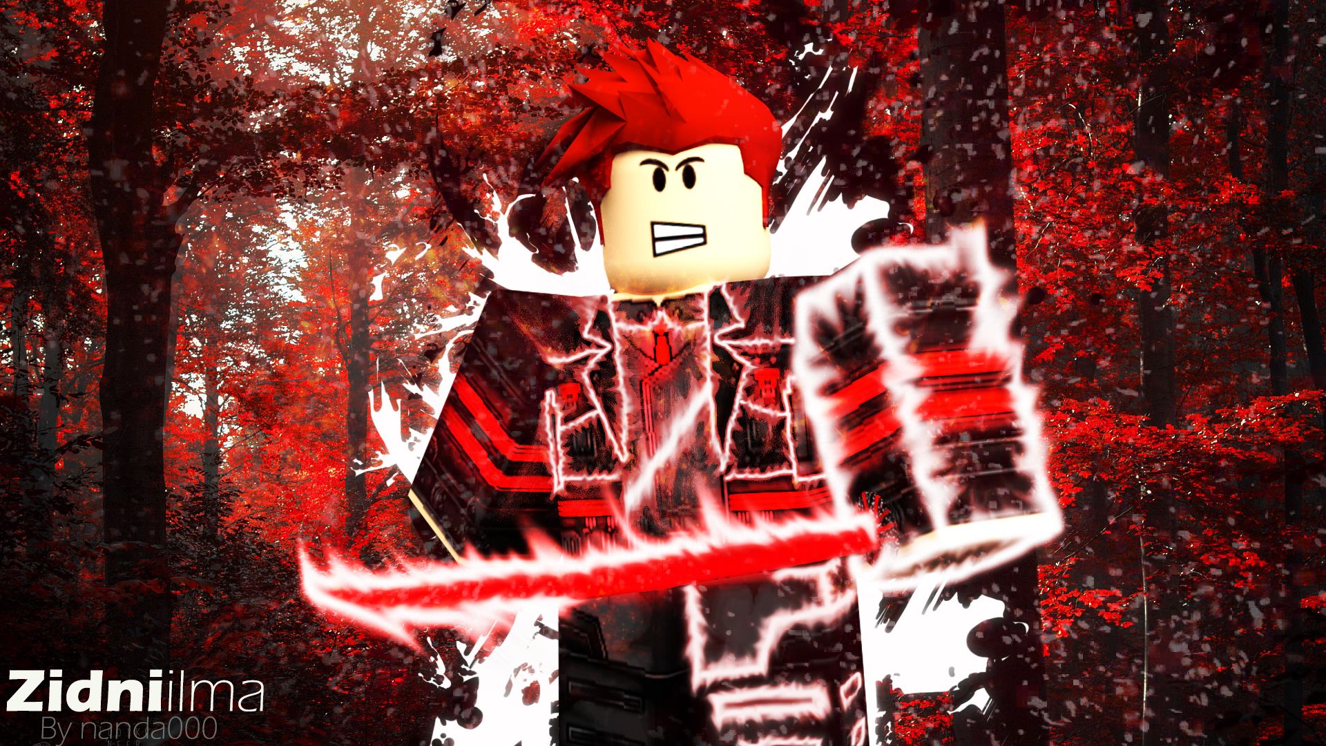 Personaggio Roblox rosso combattimento, piattaforma di gioco, 1920x1080 Full HD 1080p, Desktop