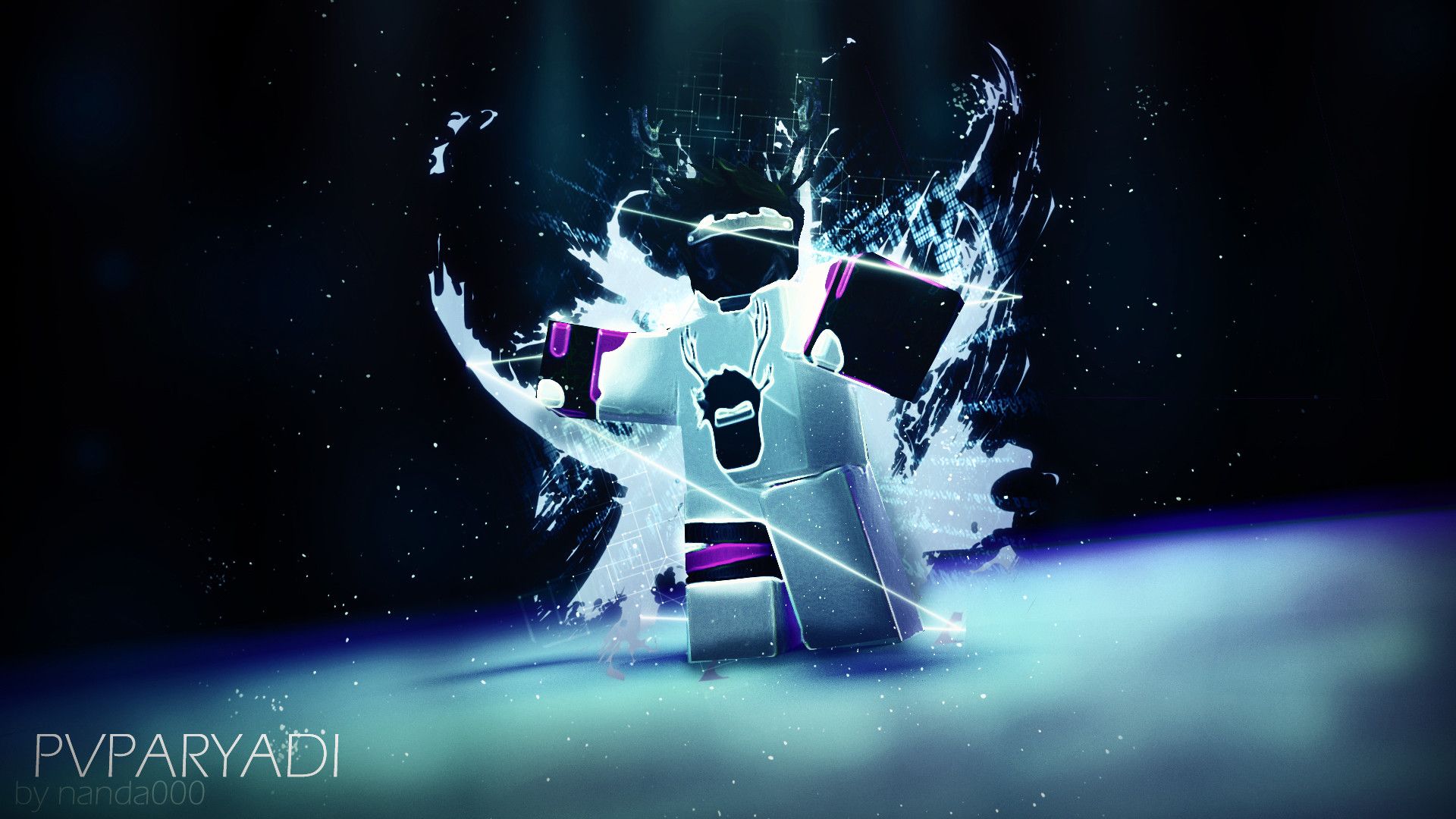 Personaggio Roblox con spada infuocata, 1920x1080 Full HD 1080p, Desktop
