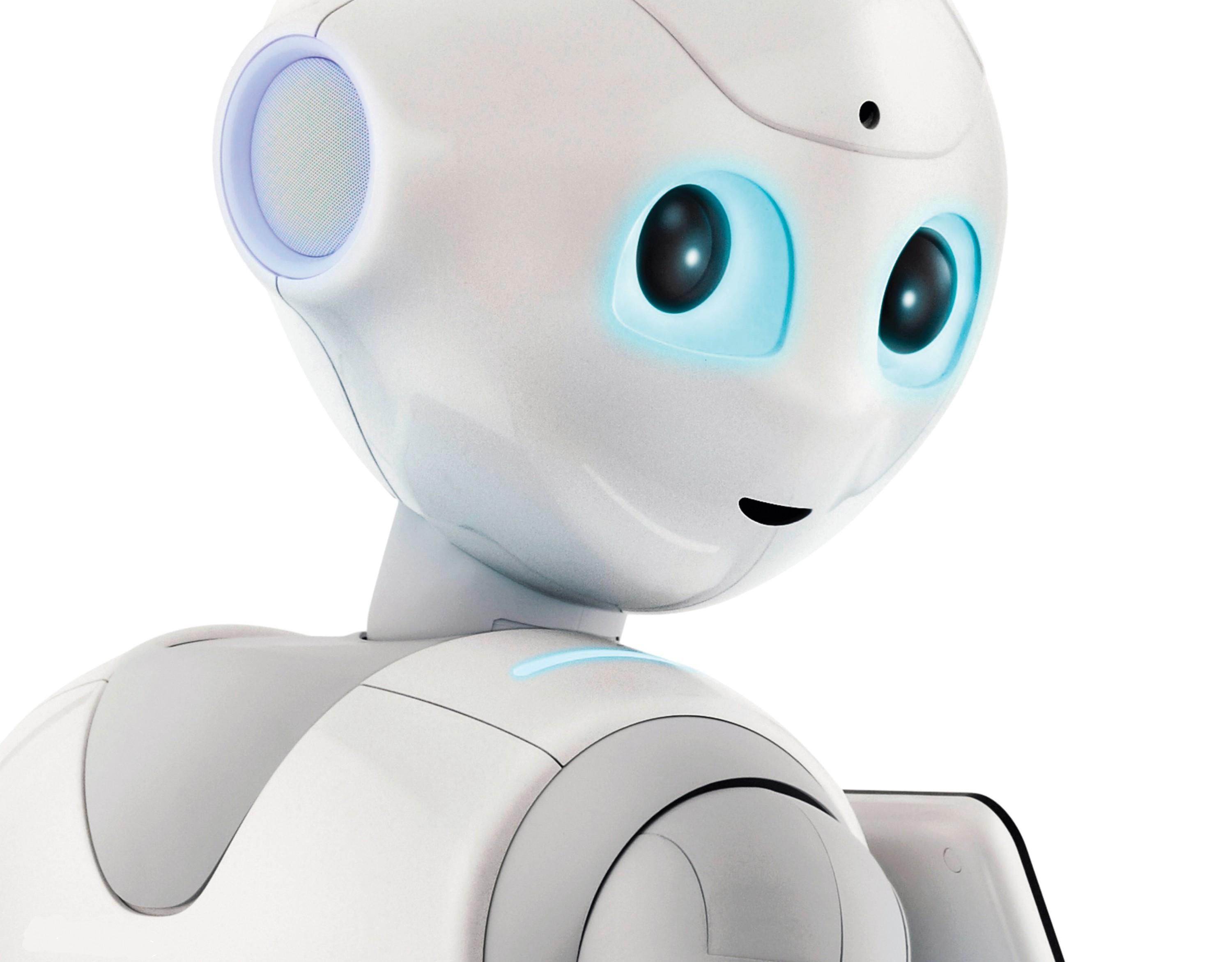 Robot bianco Pepper carino, 3000x2341 2K, Desktop