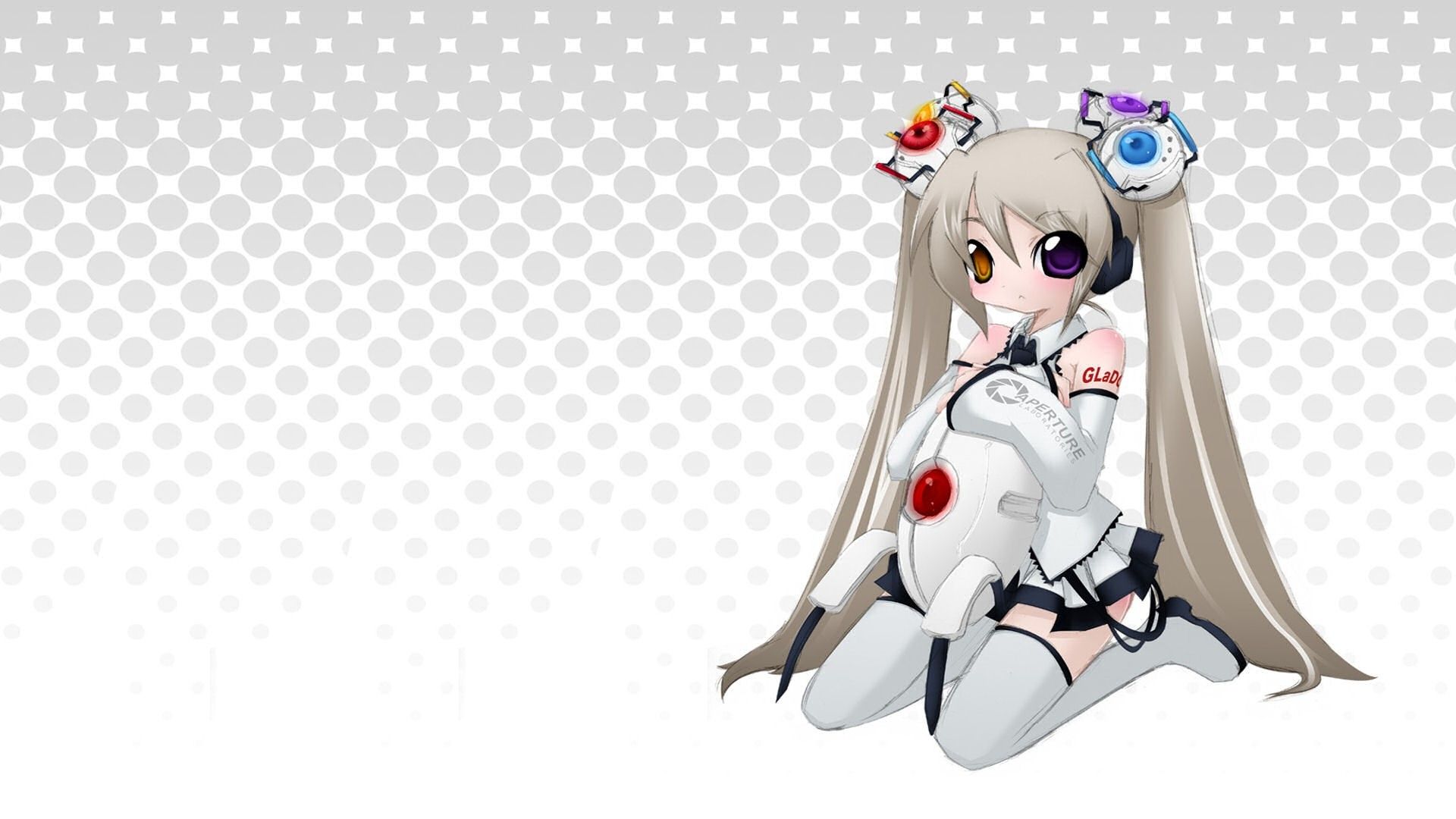 Ragazza anime robot bianco, 1920x1080 1080p, Laptop