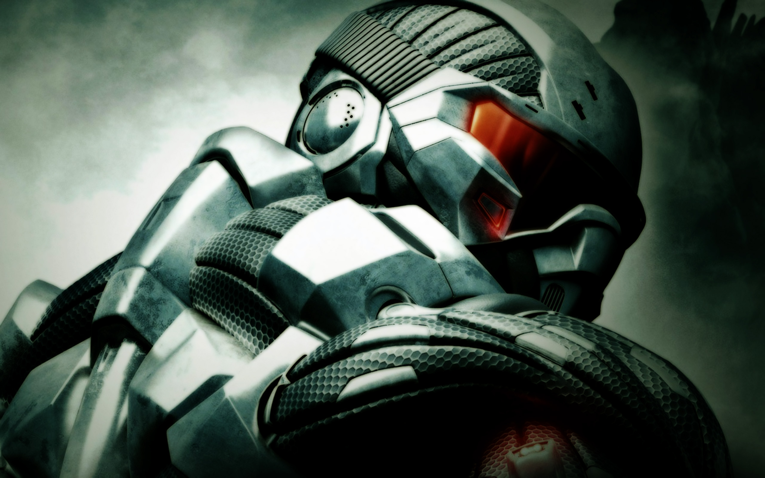 Teschio robot metallico Terminator, 2560x1440 2K, Desktop