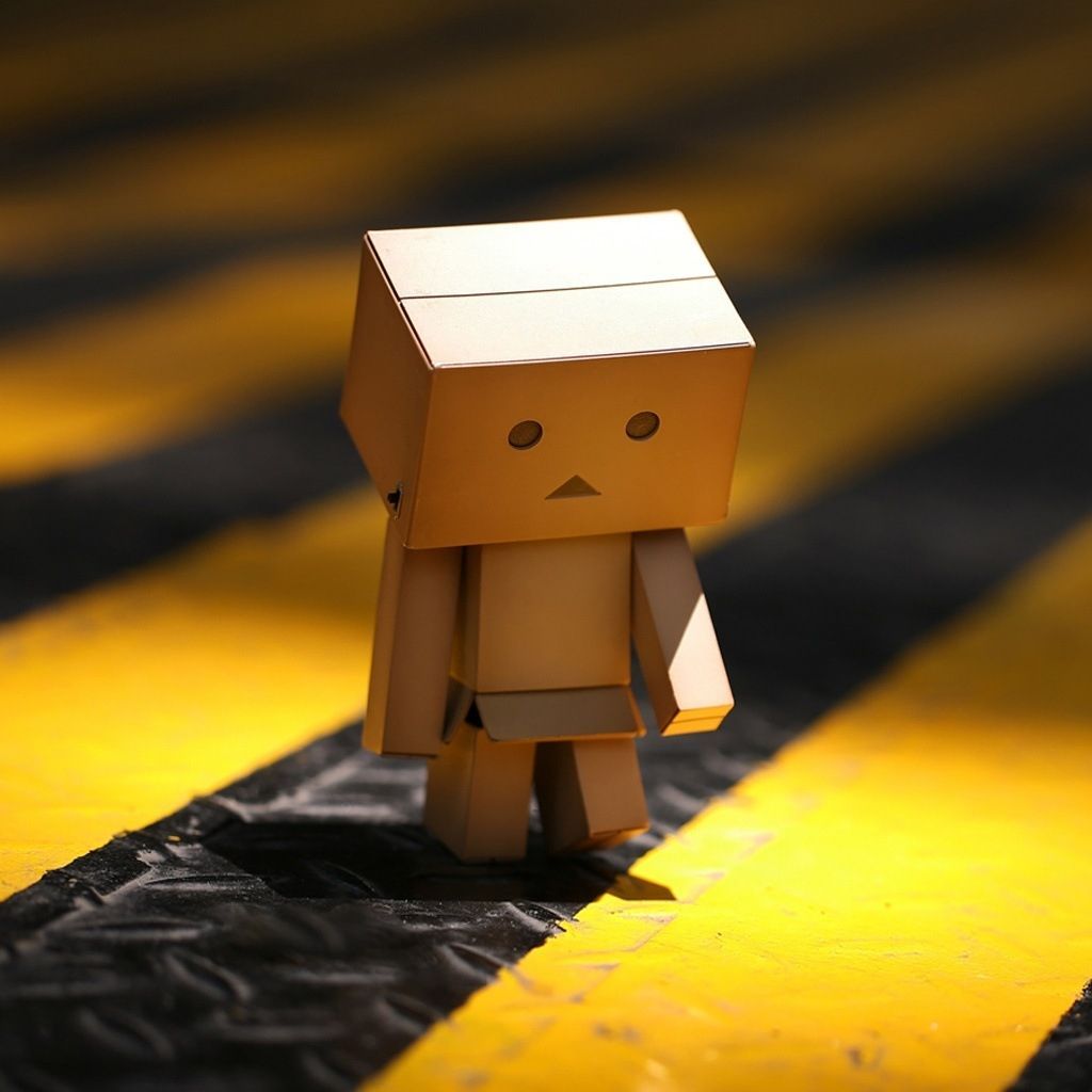 Robot Danbo scatola cartone, 1024x1024 HD, iMac