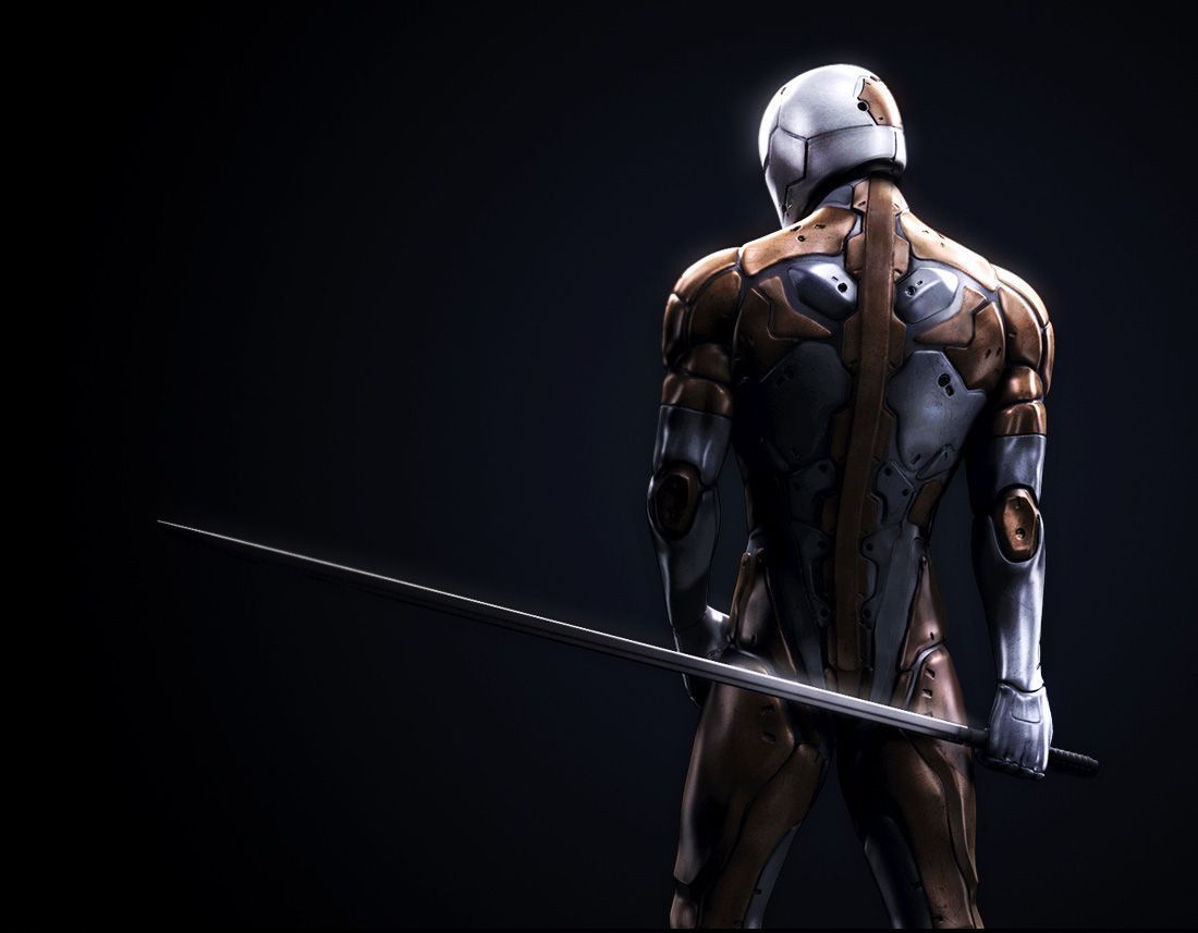 Robot ninja con spada, 1100x857 HD, Laptop