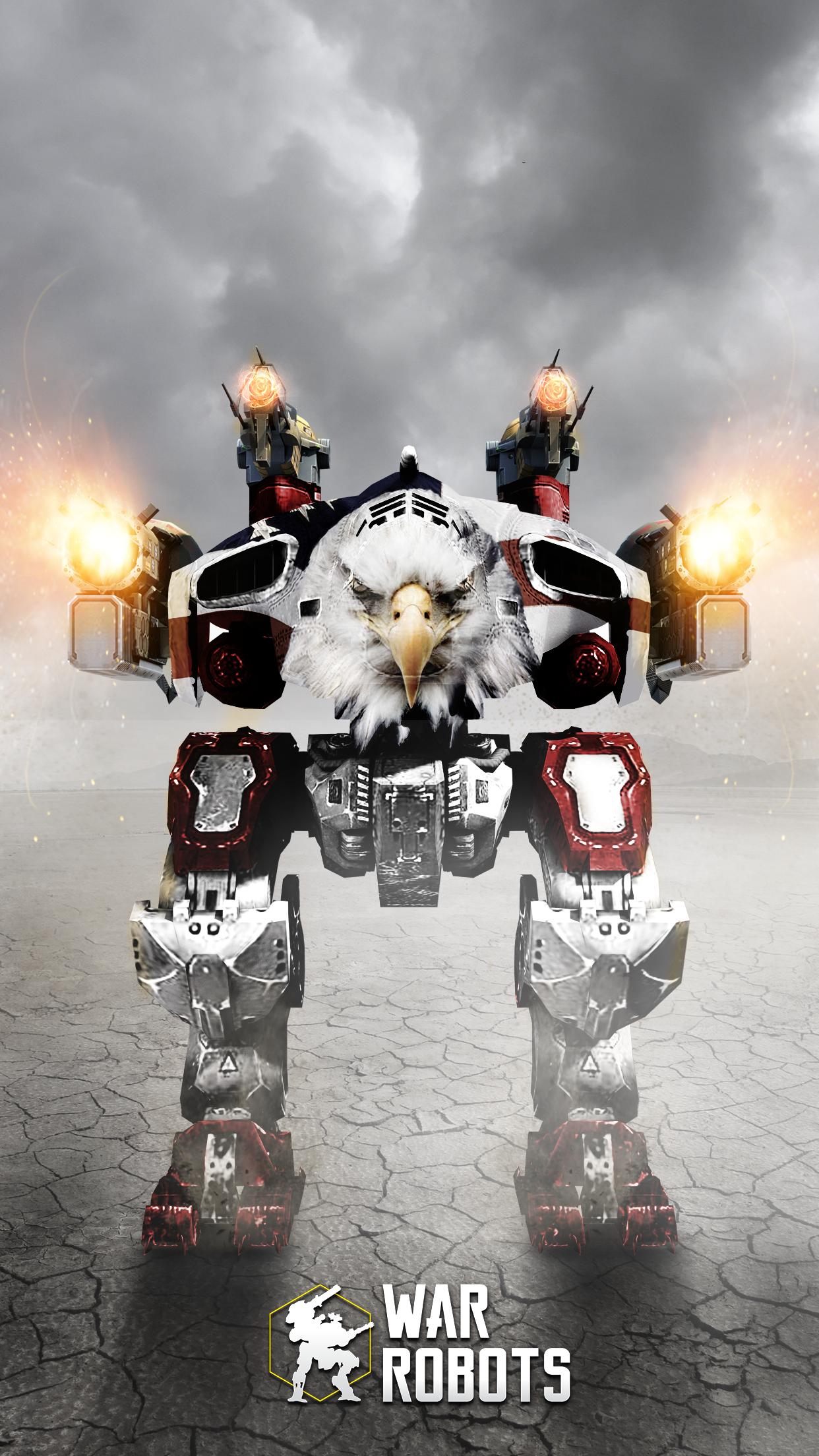 Robot aquila War Robots, 1242x2208 Full HD Verticale, Smartphone