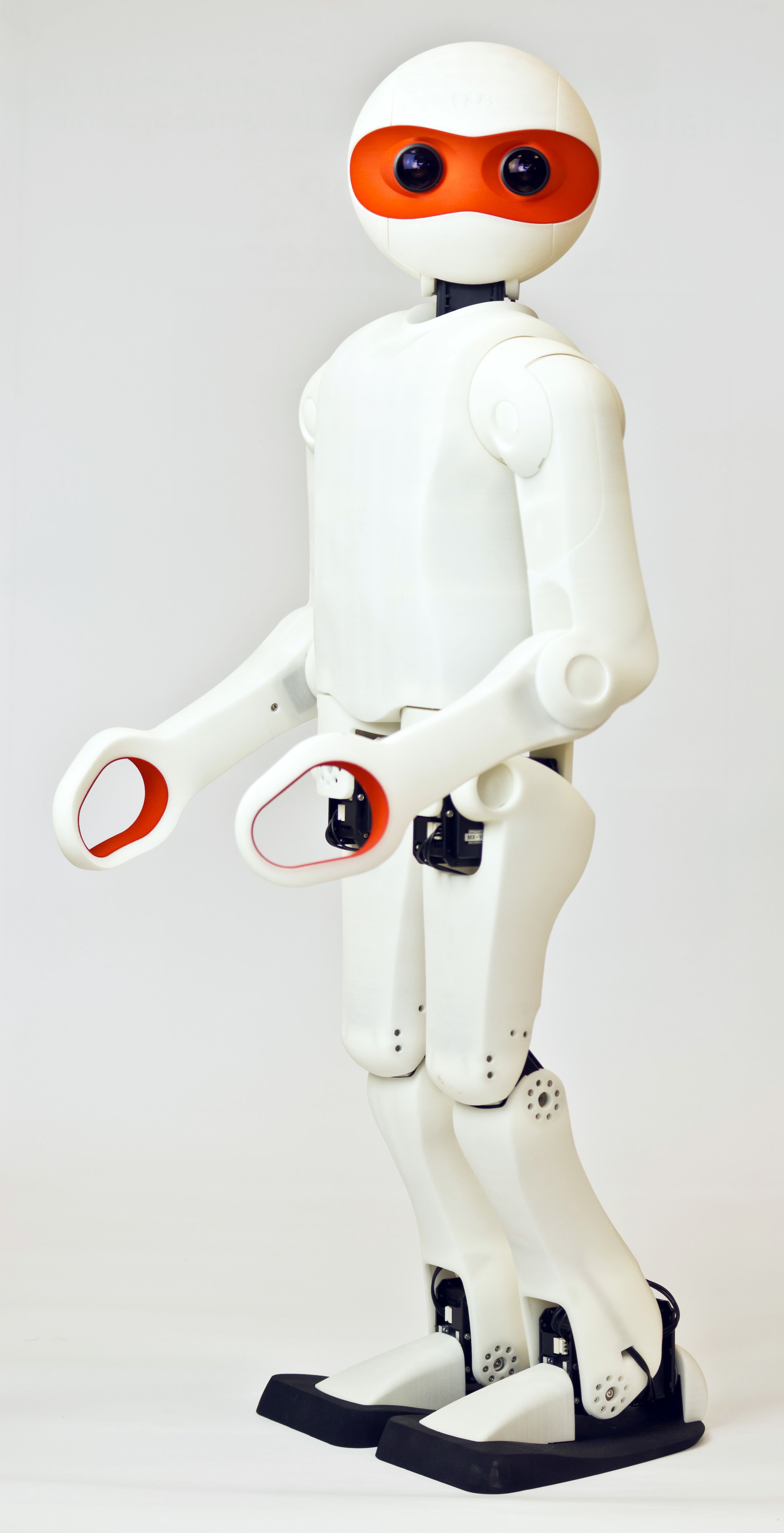 Robot umanoide bianco arancione, 2748x5370 Verticale, Mobile