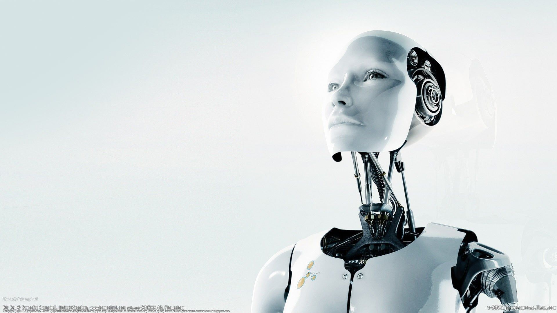 Robot umanoide bianco, 1920x1080 Full HD 1080p, PC