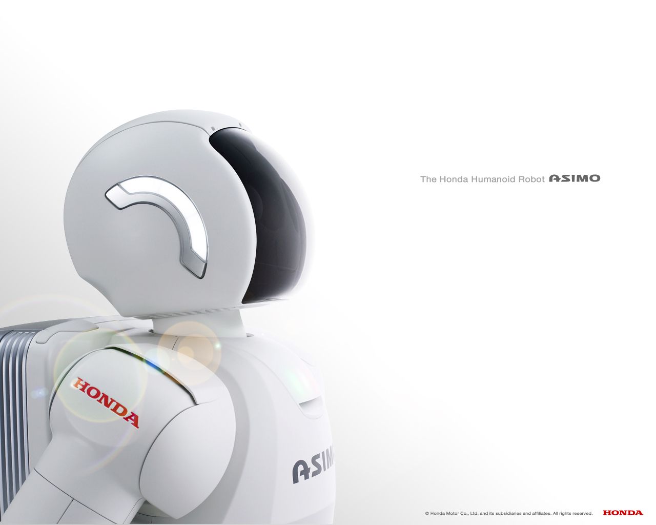 Robot umanoide bianco con schermo, 1024x768 HD, Desktop