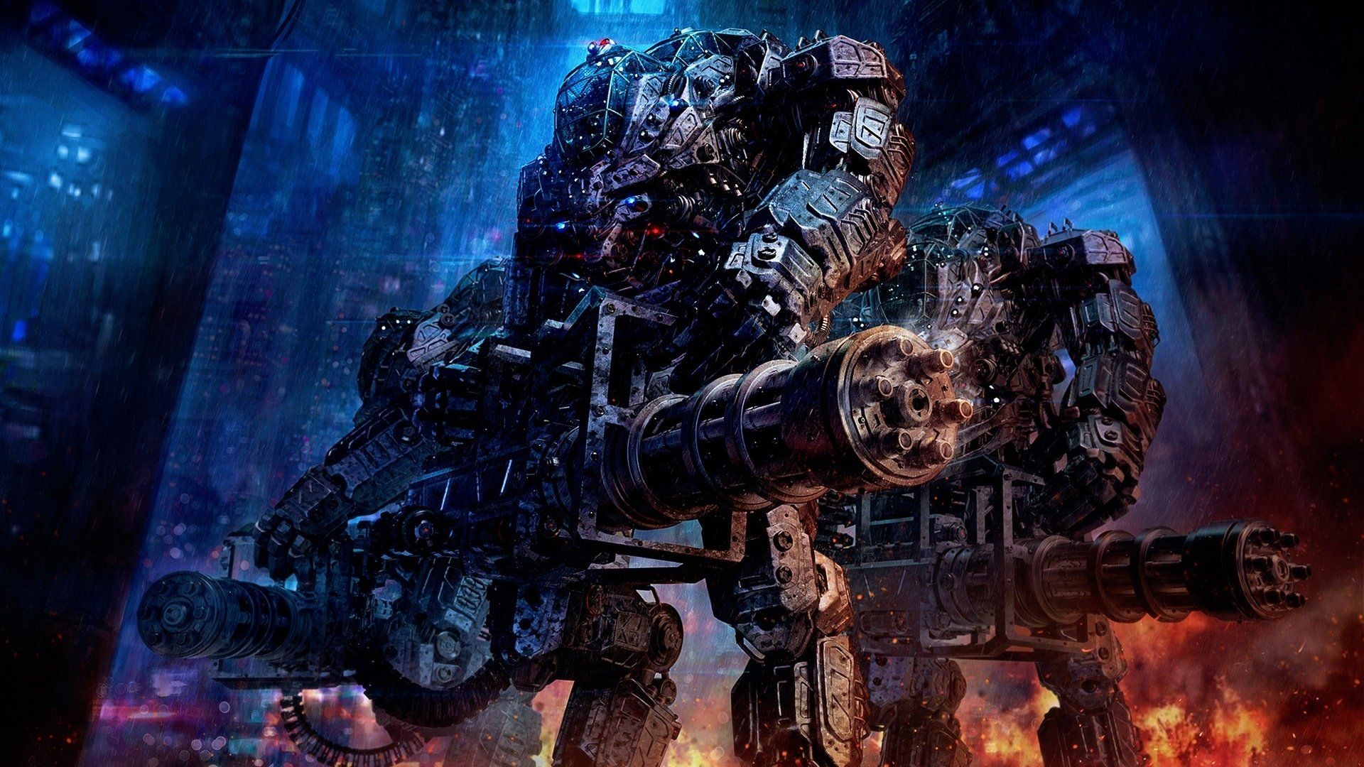 Robot da guerra corazzato futuristico, 1920x1080 Full HD 1080p, Desktop