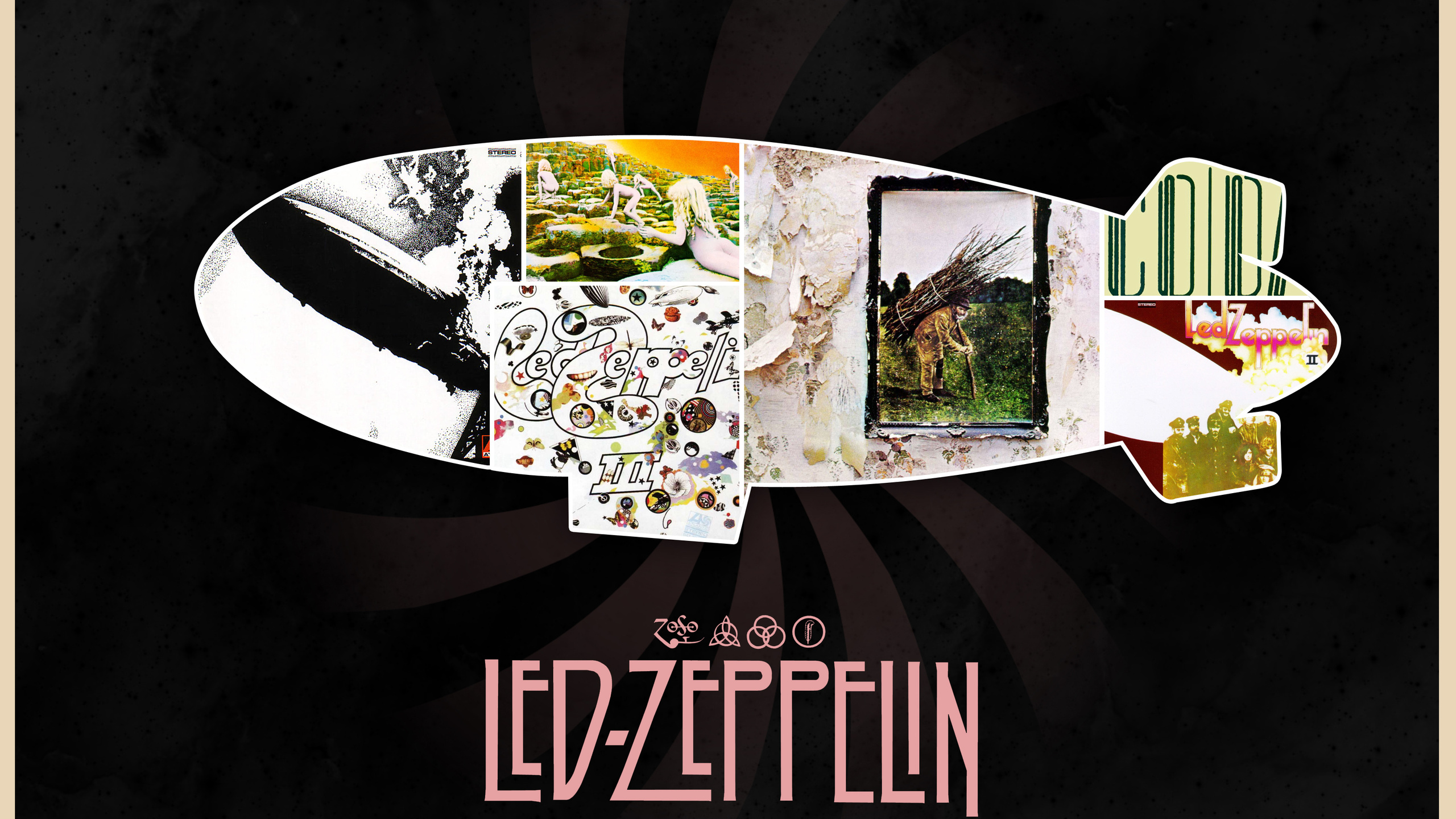 Led Zeppelin dirigibile album art, 2560x1440 1440p, Monitor Gaming
