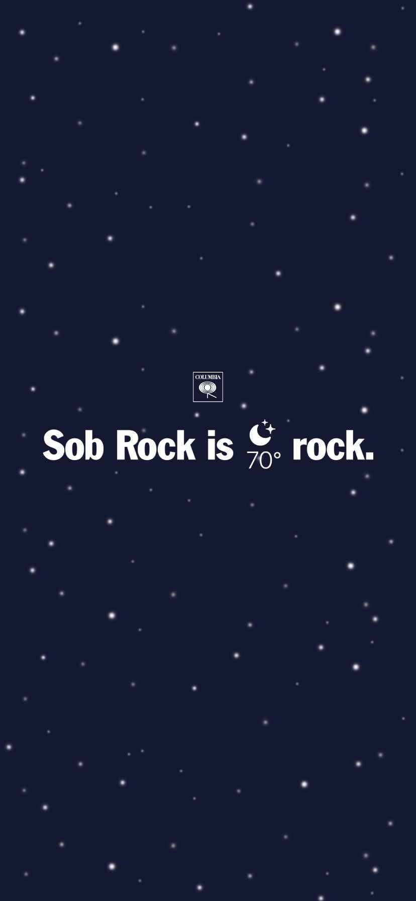 Sob Rock testo notturno stellato, 828x1792 Verticale, Mobile