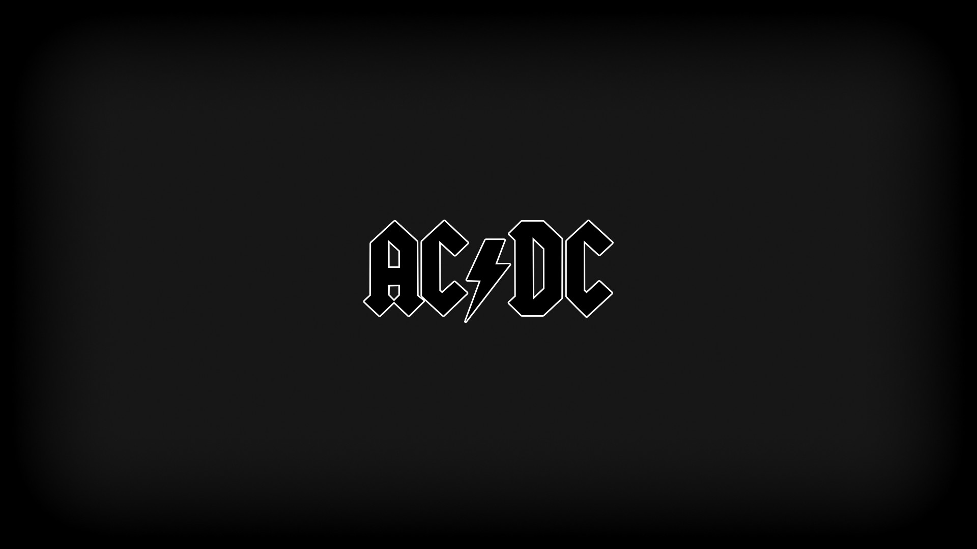 Logo AC/DC nero, 1920x1080 1080p, Laptop