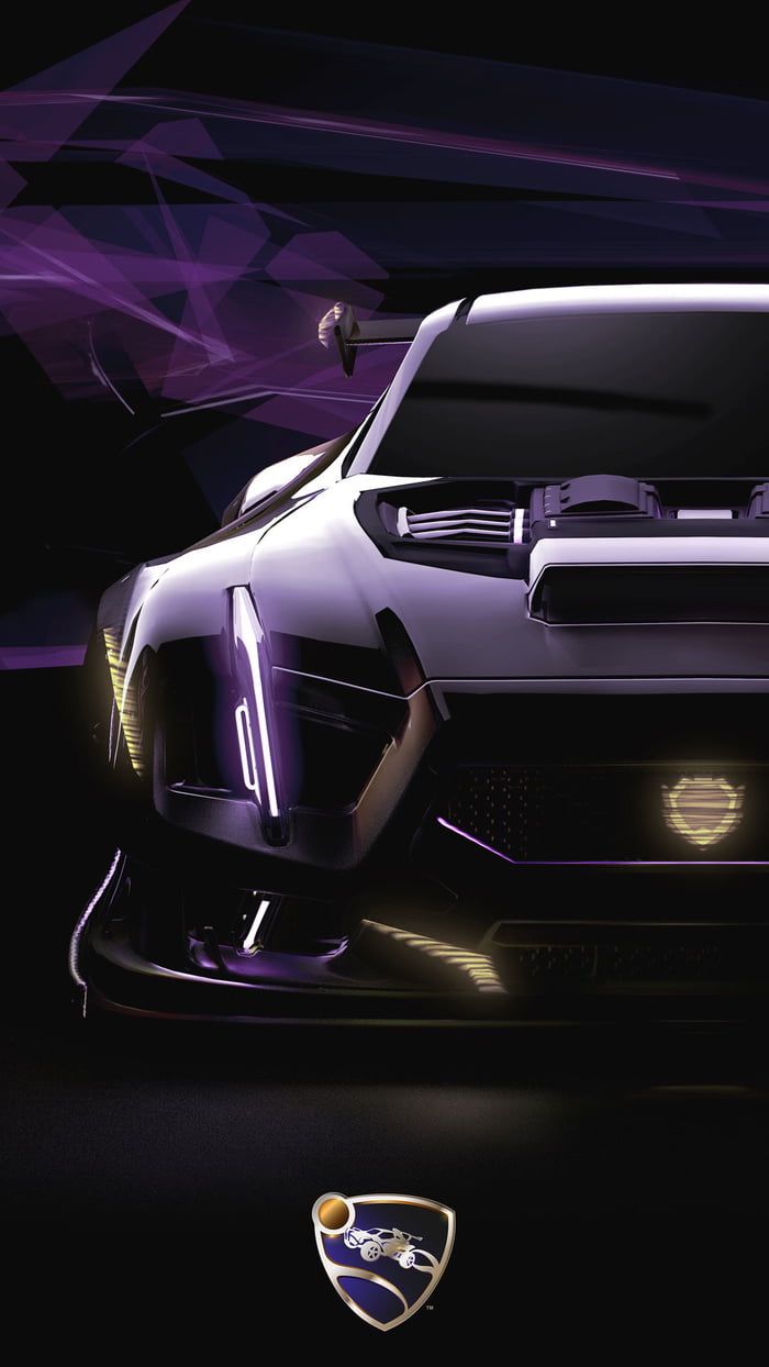 Auto Rocket League viola, 700x1244 Verticale, iPhone Air