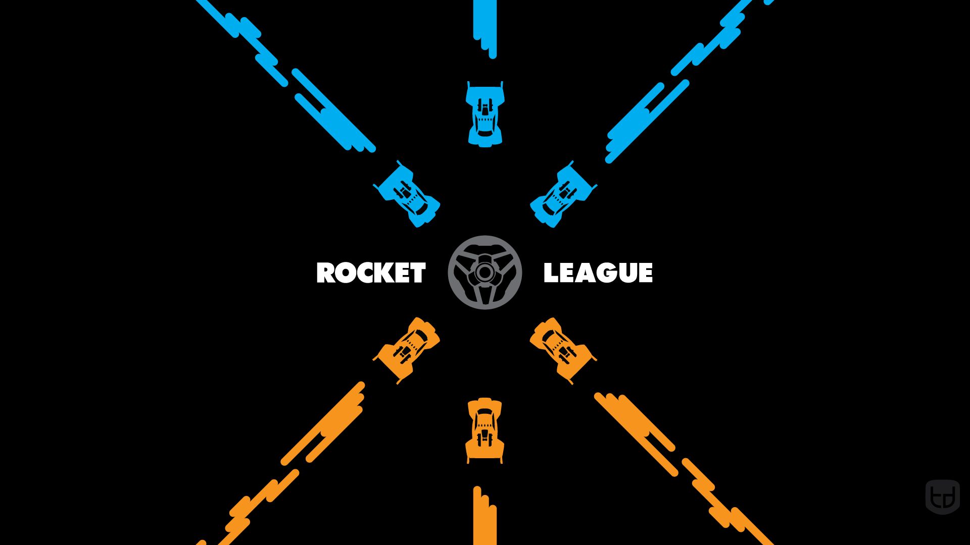 Rocket League auto stilizzate simmetria, 1920x1080 Full HD, PC Desktop