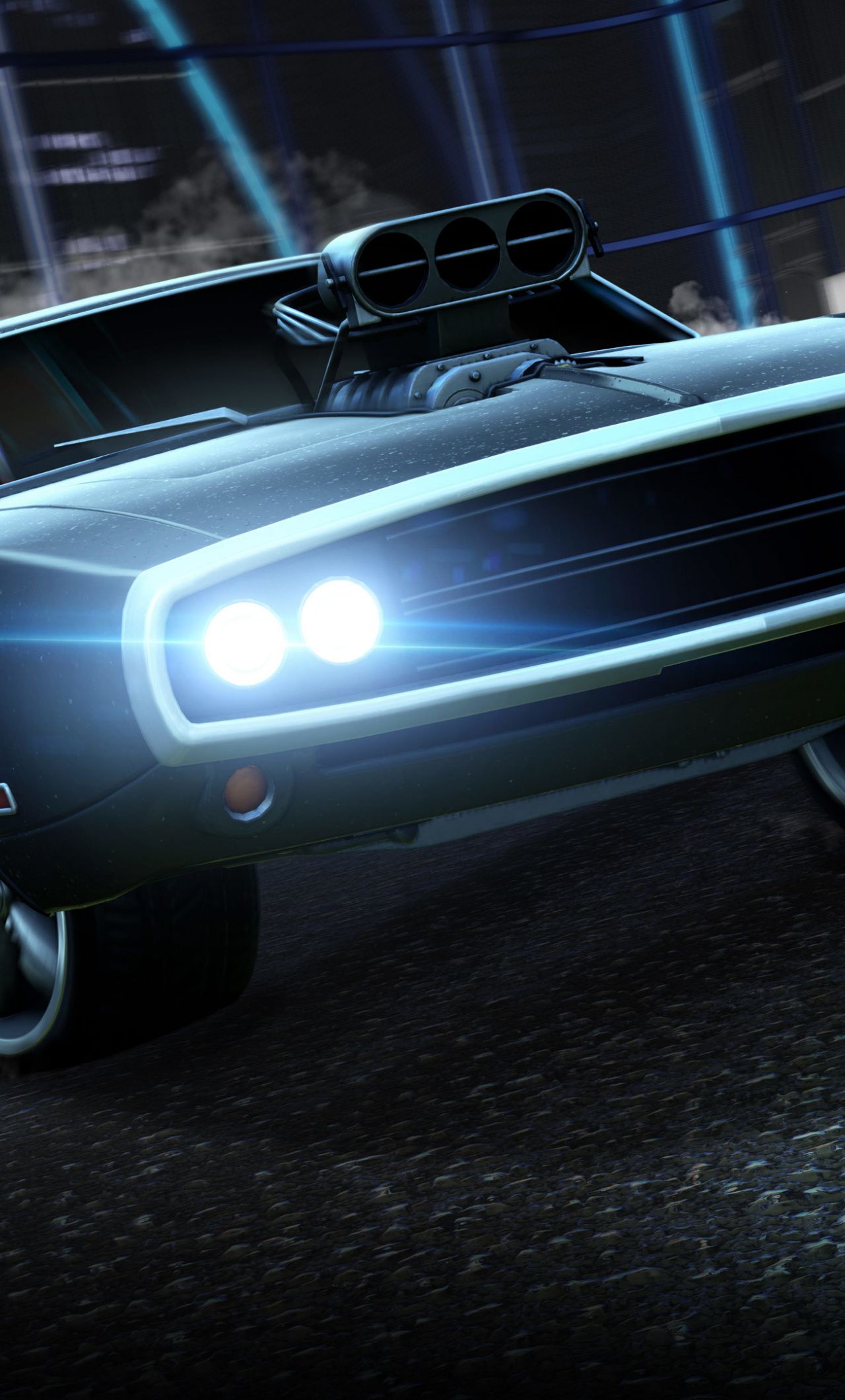 Dodge Charger Rocket League, muscle car, 1280x2120 Verticale, iPhone Pro Max
