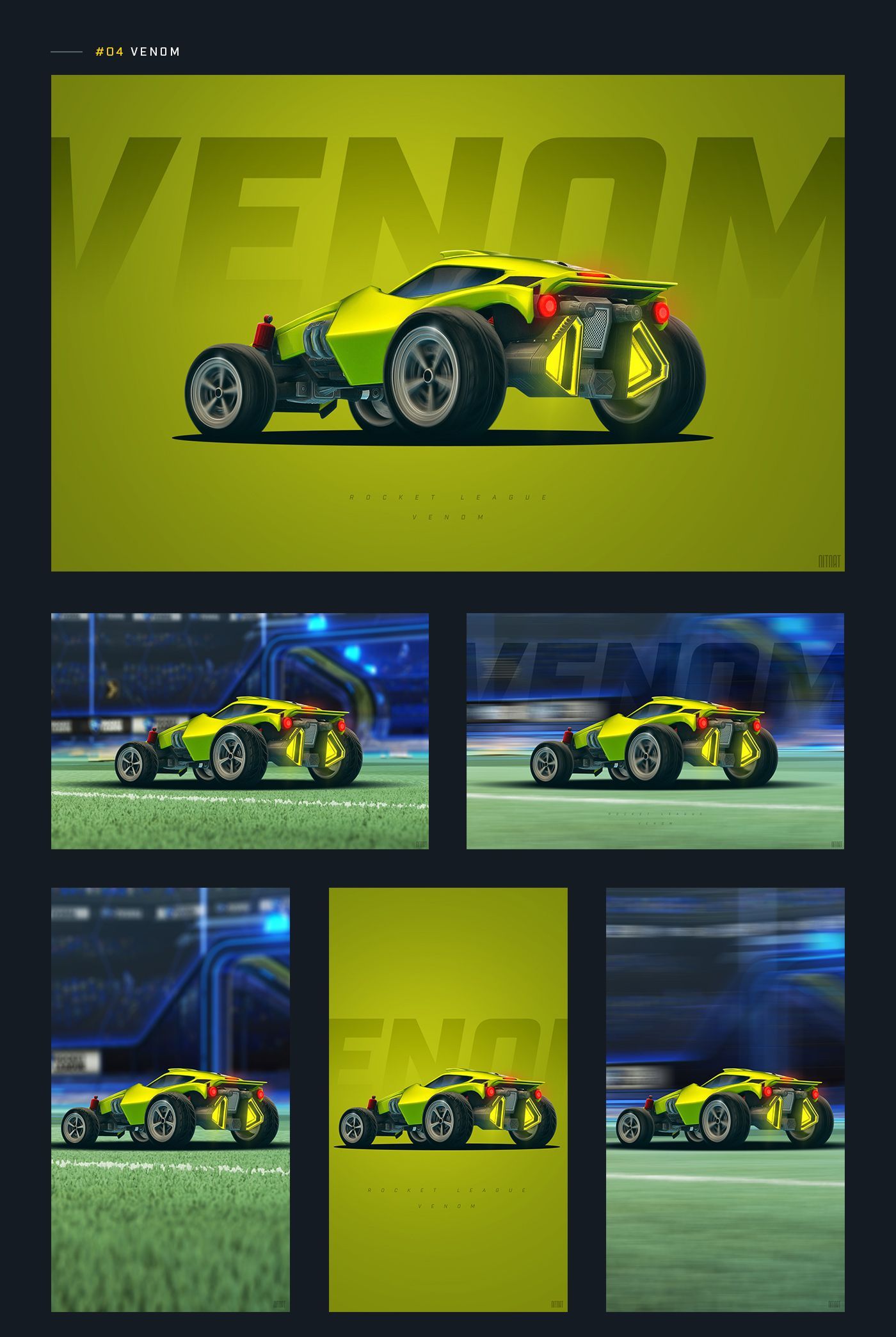 Auto gialla Rocket League Venom, 1400x2089 Verticale, iPhone