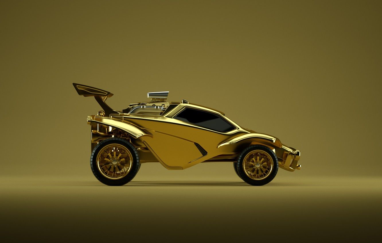 Auto dorata Rocket League, 1332x850 720p, MacBook Air