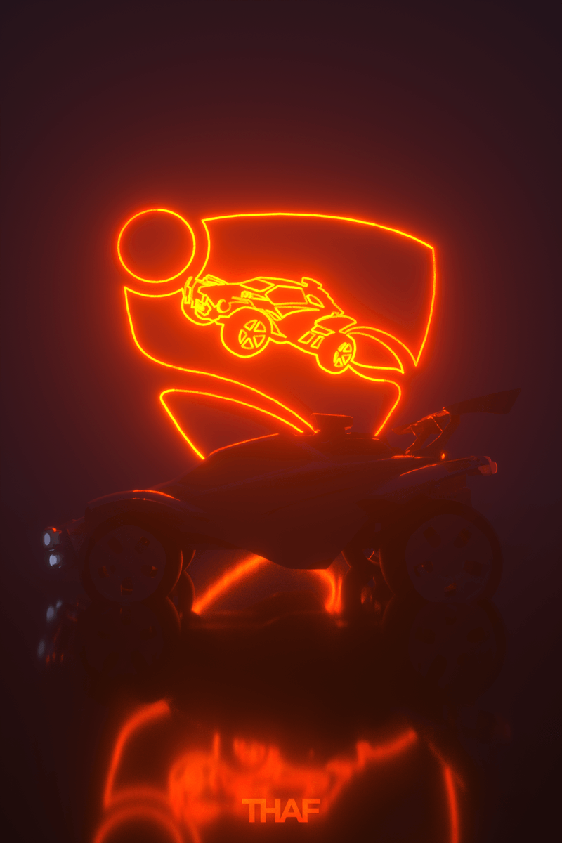Auto Rocket League notturna neon, 3840x2160 4K, Desktop 4K