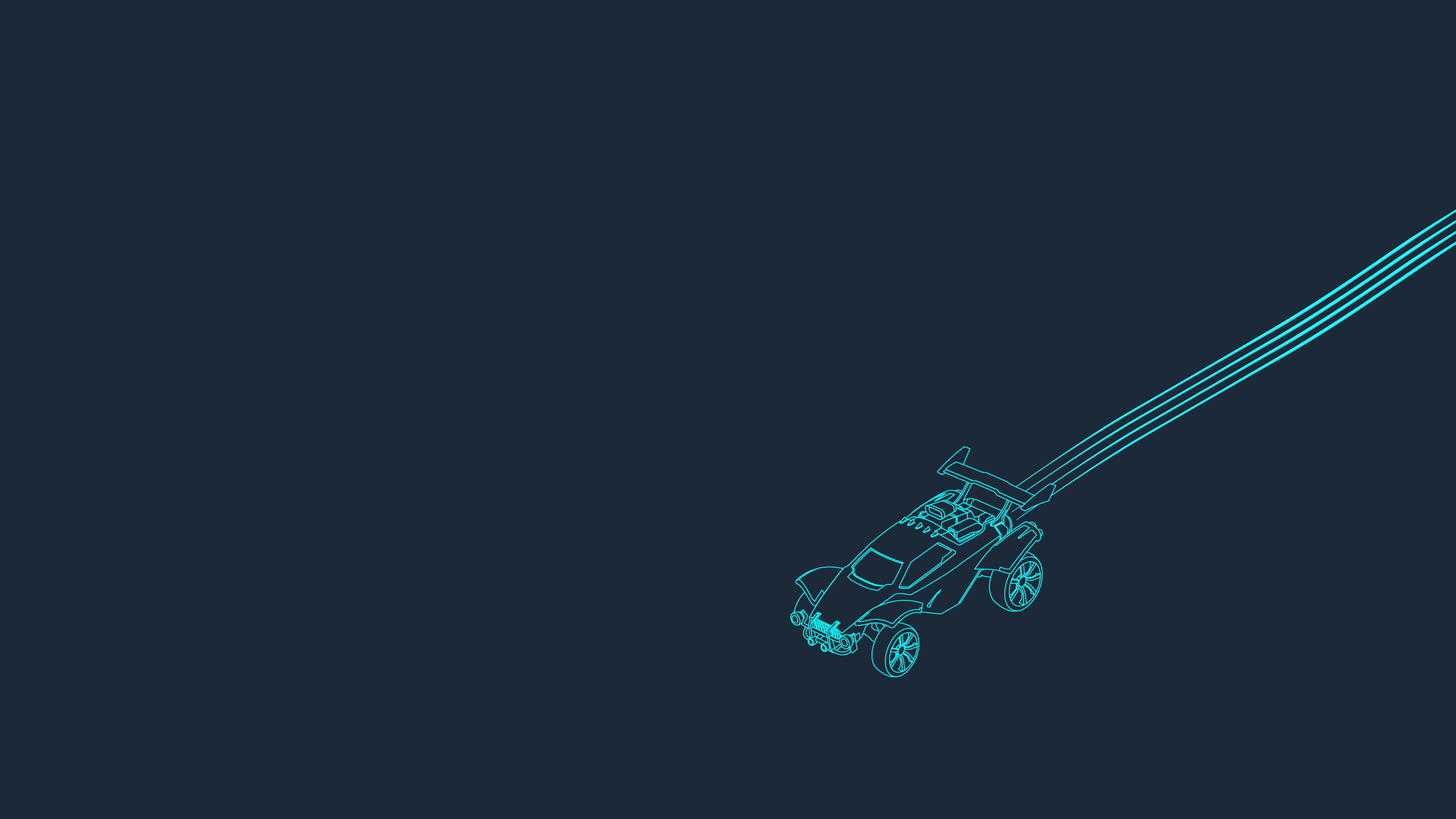 Auto wireframe Rocket League, 2556x1438 alta risoluzione, Desktop