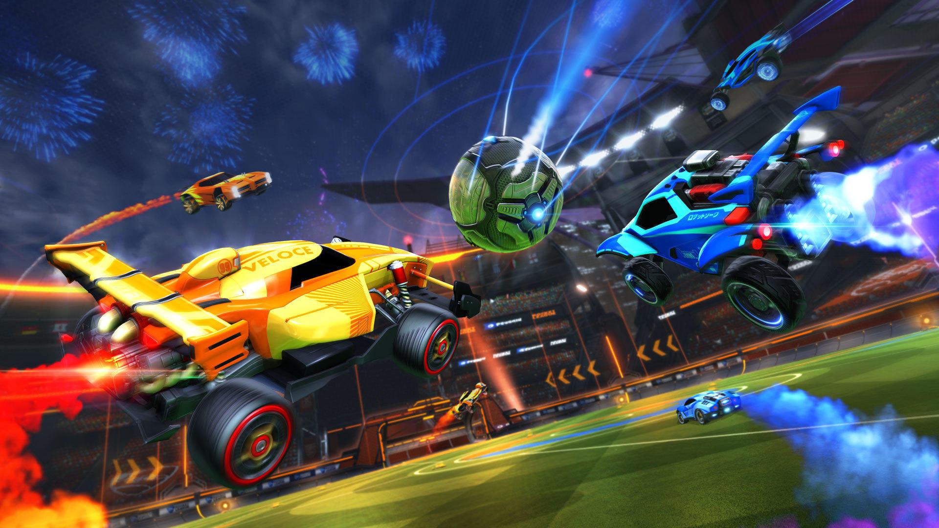 Auto Rocket League gialla, 1200x675 HD, PC