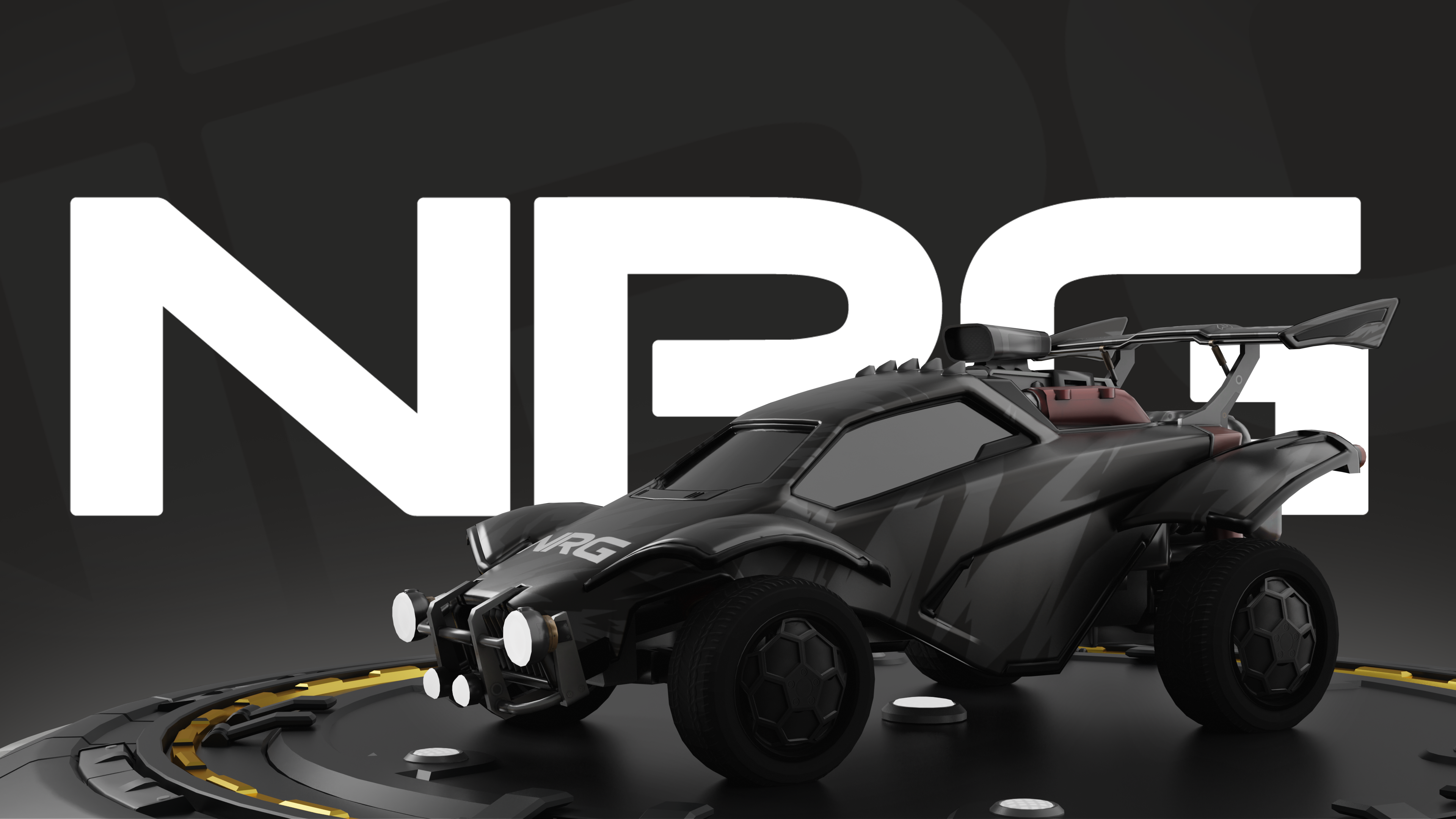 Auto nera Rocket League NRG, 3840x2160 4K, Desktop 4K